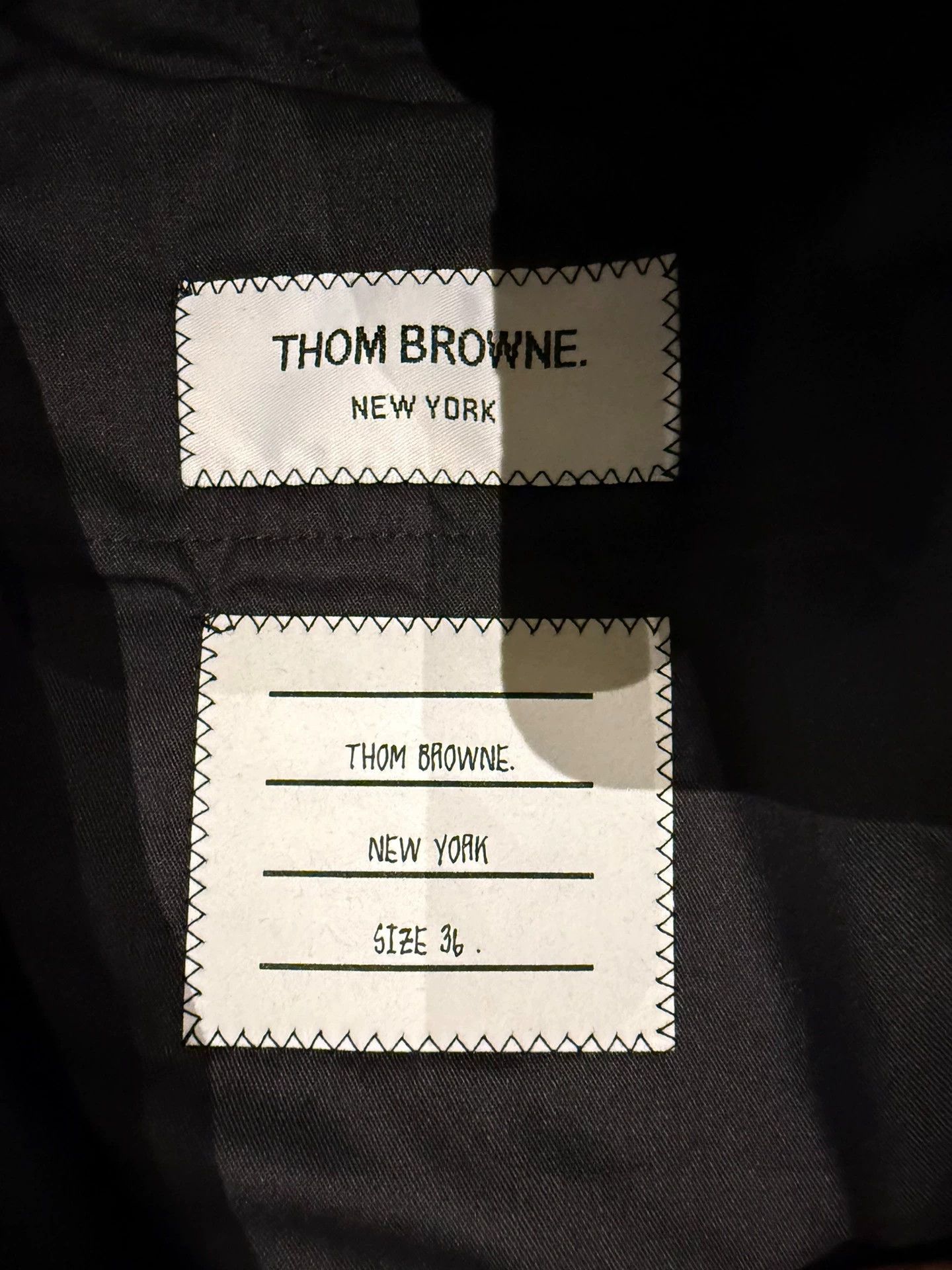 Thom Browne Thom Browne Women's Navy Gold Wool High-Waist Trousers Size 25" / US 0 / IT 36 - 5 Thumbnail