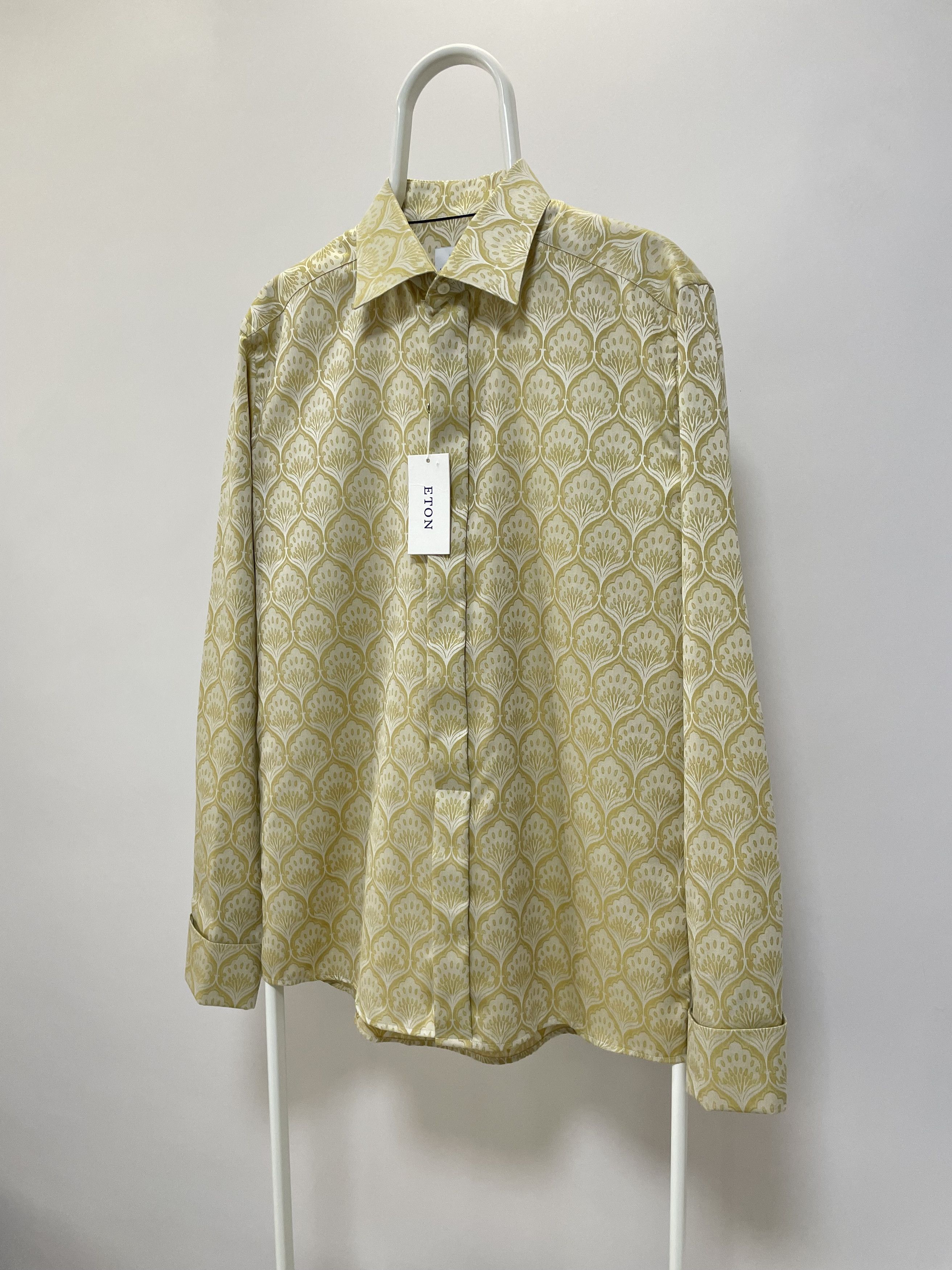 Eton ETON Signature Twill Tuxedo Shirt Art-Deco Jacquard Evening Size US L / EU 52-54 / 3 - 5 Thumbnail