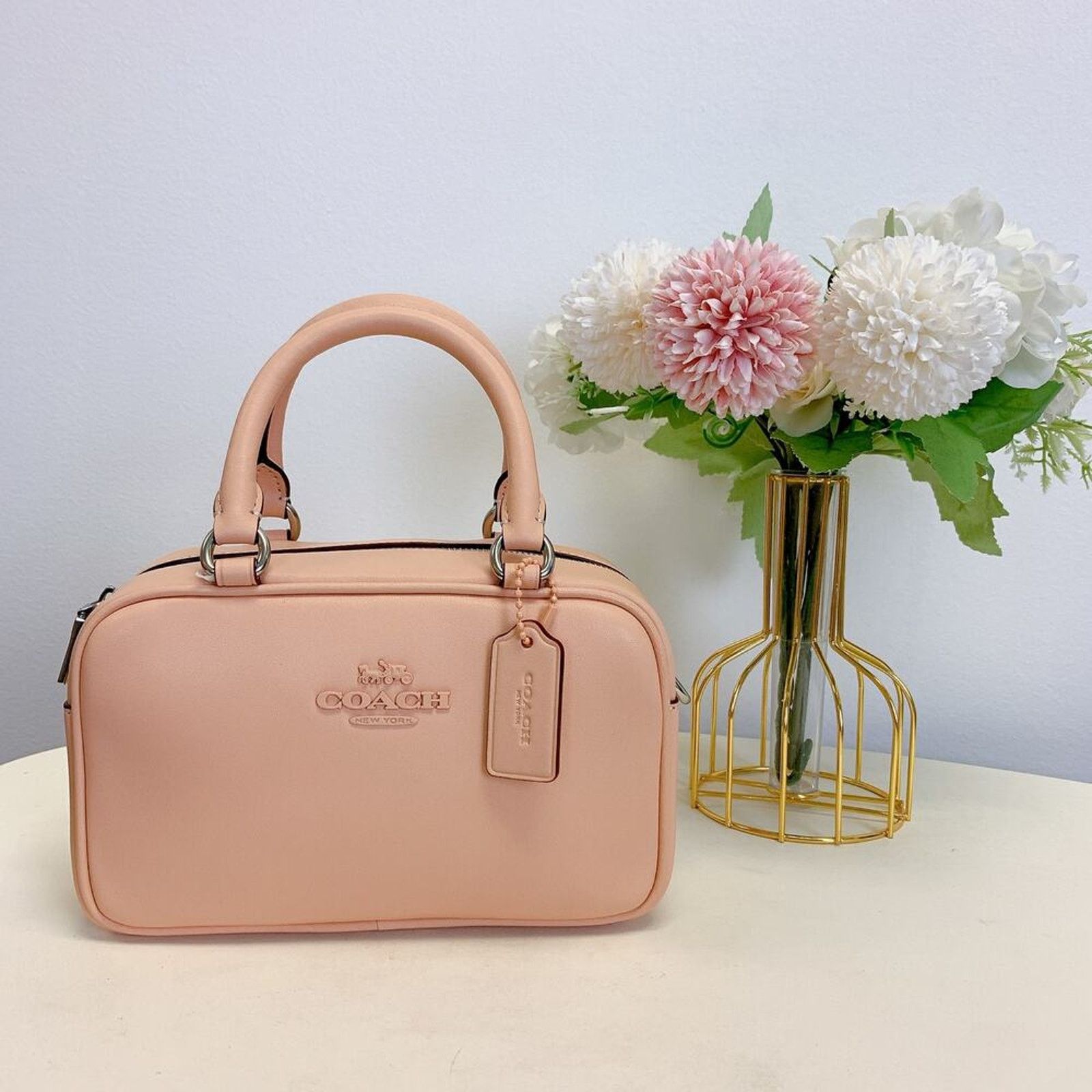 Coach Coach CT776 Satchel Crossbody Bag in Sv/Faded Blush Size ONE SIZE - 1 Thumbnail