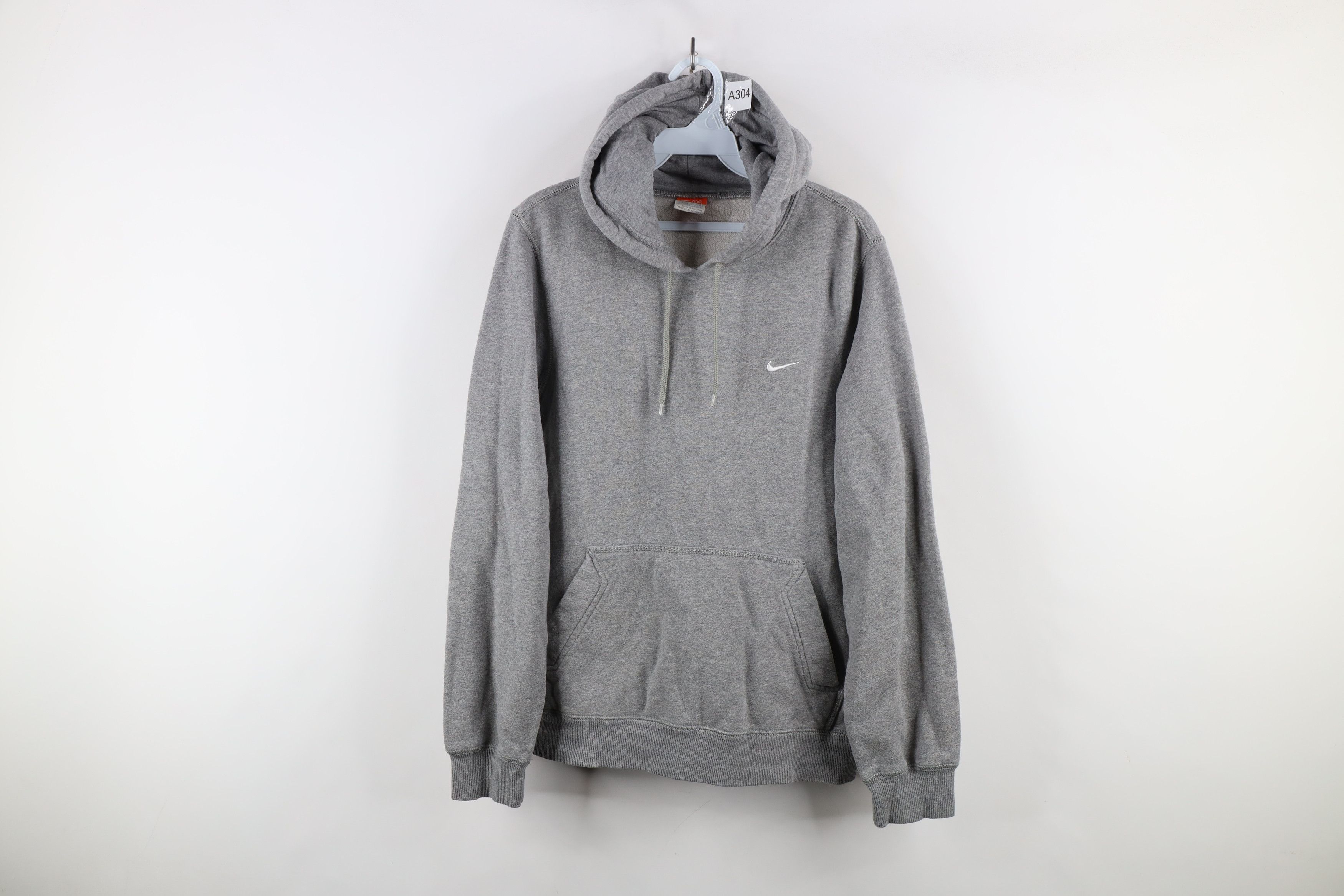 Nike × Vintage Vintage Y2K Nike Scott Mini Swoosh Hoodie Sweatshirt Gray Size US S / EU 44-46 / 1 - 1 Thumbnail