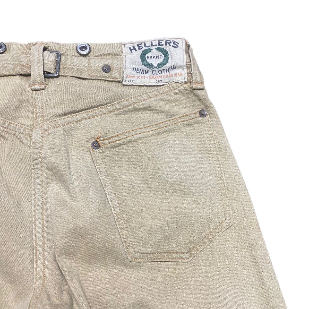 Heller's Cafe × Warehouse Vintage Heller's Cafe Denim Selvedge Jeans buckle Size US 28 / EU 44 - 11 Thumbnail