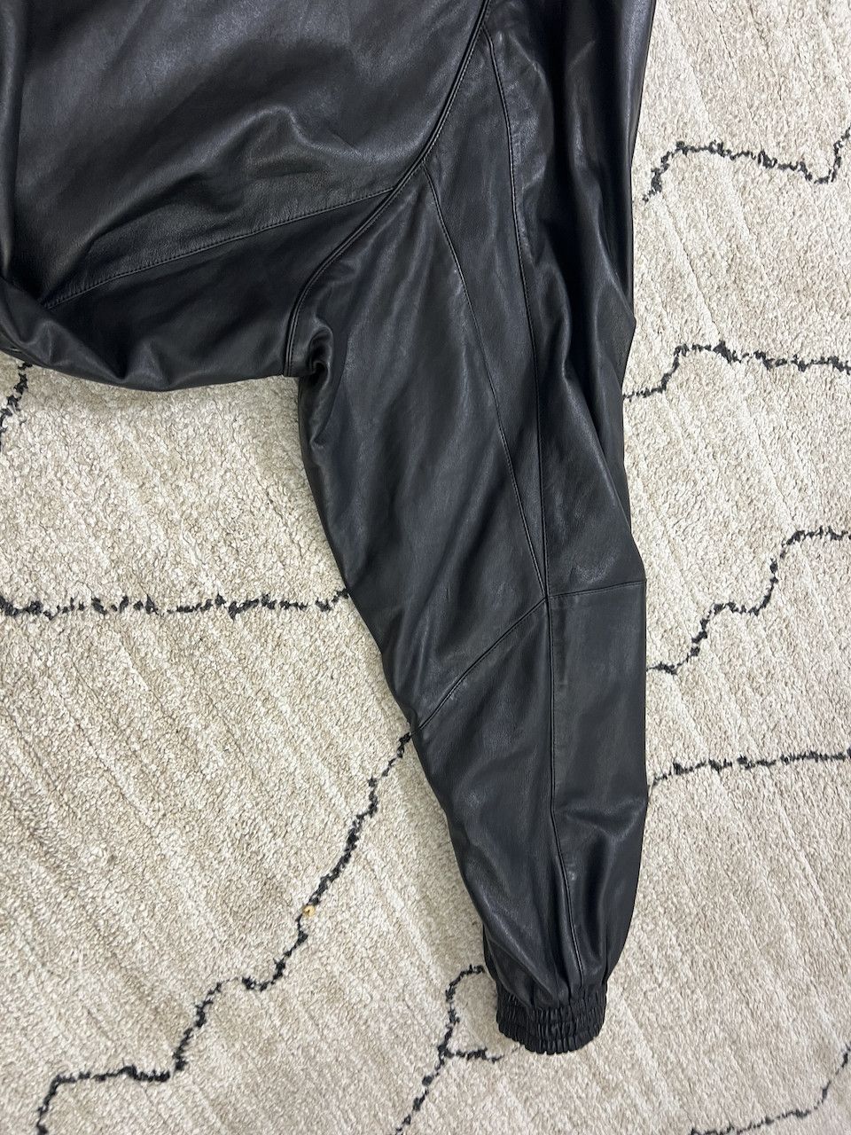 Balenciaga BALENCIAGA B-Sporty Leather Bomber Jacket Size US XL / EU 56 / 4 - 16 Thumbnail