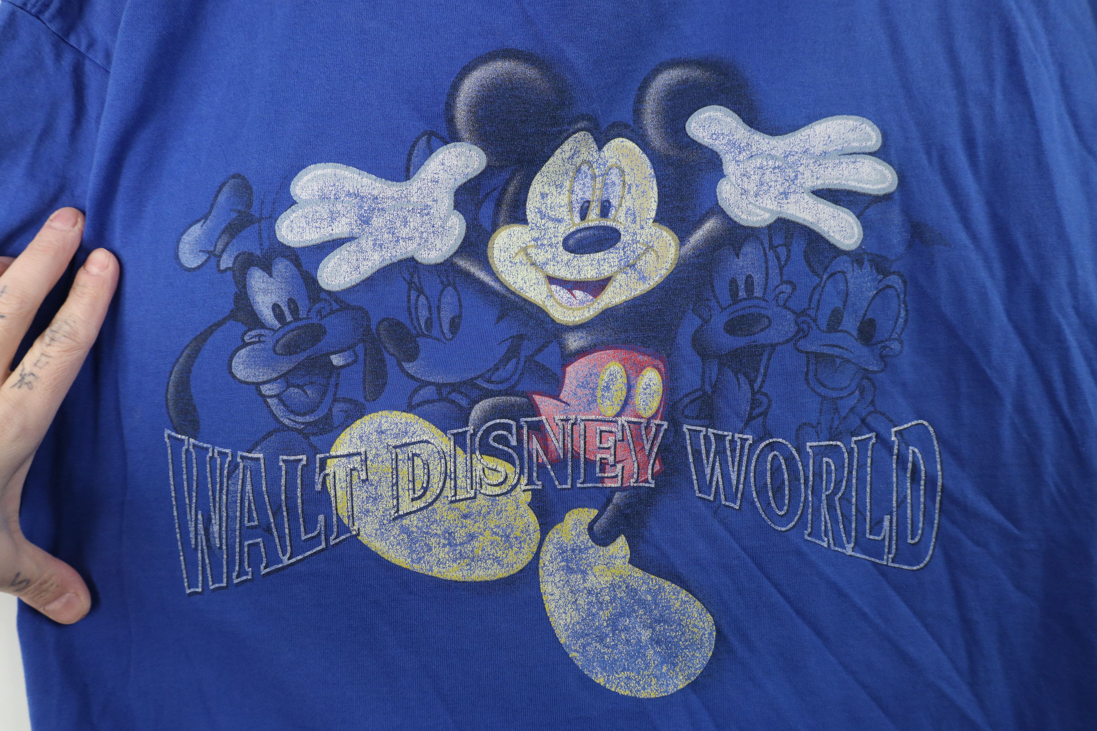 Disney Vintage 90s Disney Spell Walt Disney World T-Shirt Blue USA Size US XL / EU 56 / 4 - 4 Thumbnail