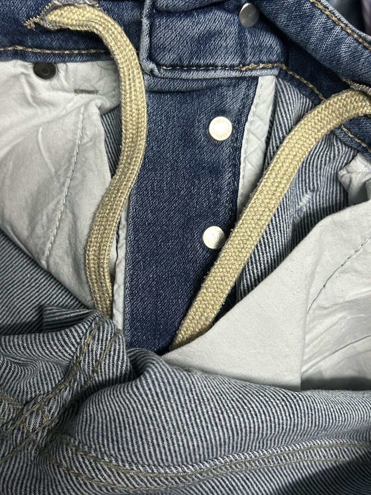 If Six Was Nine 🔥 Vintage PMDS Distressed Denim Size US 28 / EU 44 - 8 Thumbnail