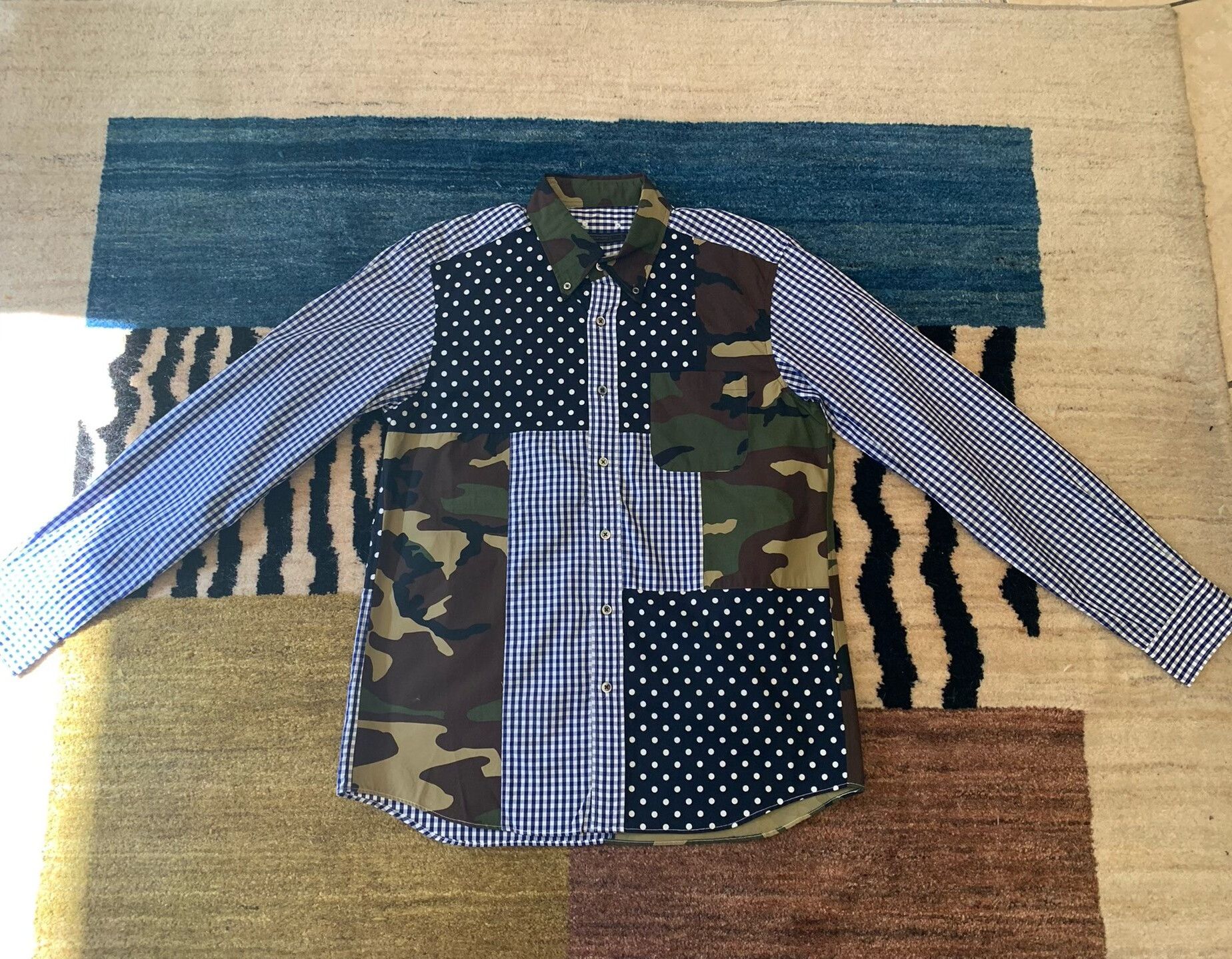 Sophnet. Sophnet Signature Camouflage Patchwork Shirt Size US L / EU 52-54 / 3 - 1 Thumbnail