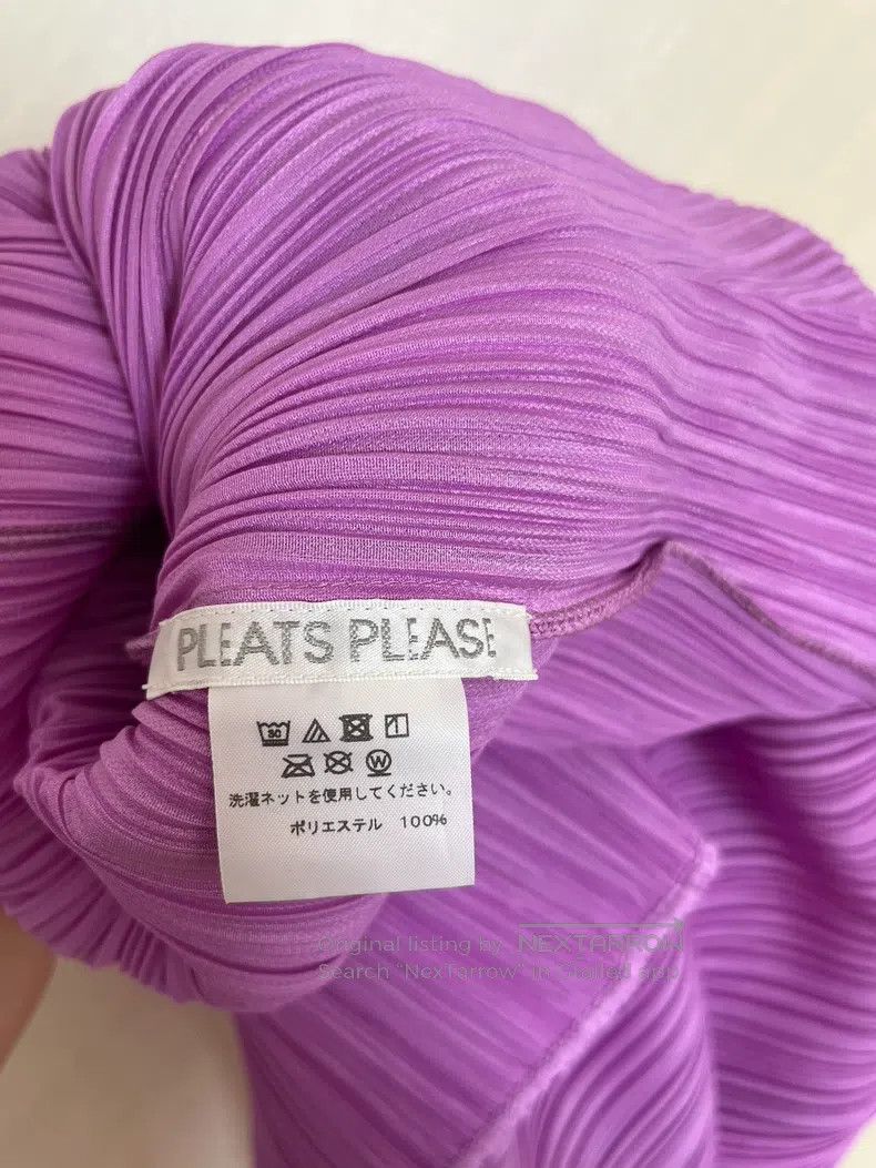 Issey Miyake Issey Miyake Purple V-Neck Dress Size L / US 10 / IT 46 - 5 Thumbnail