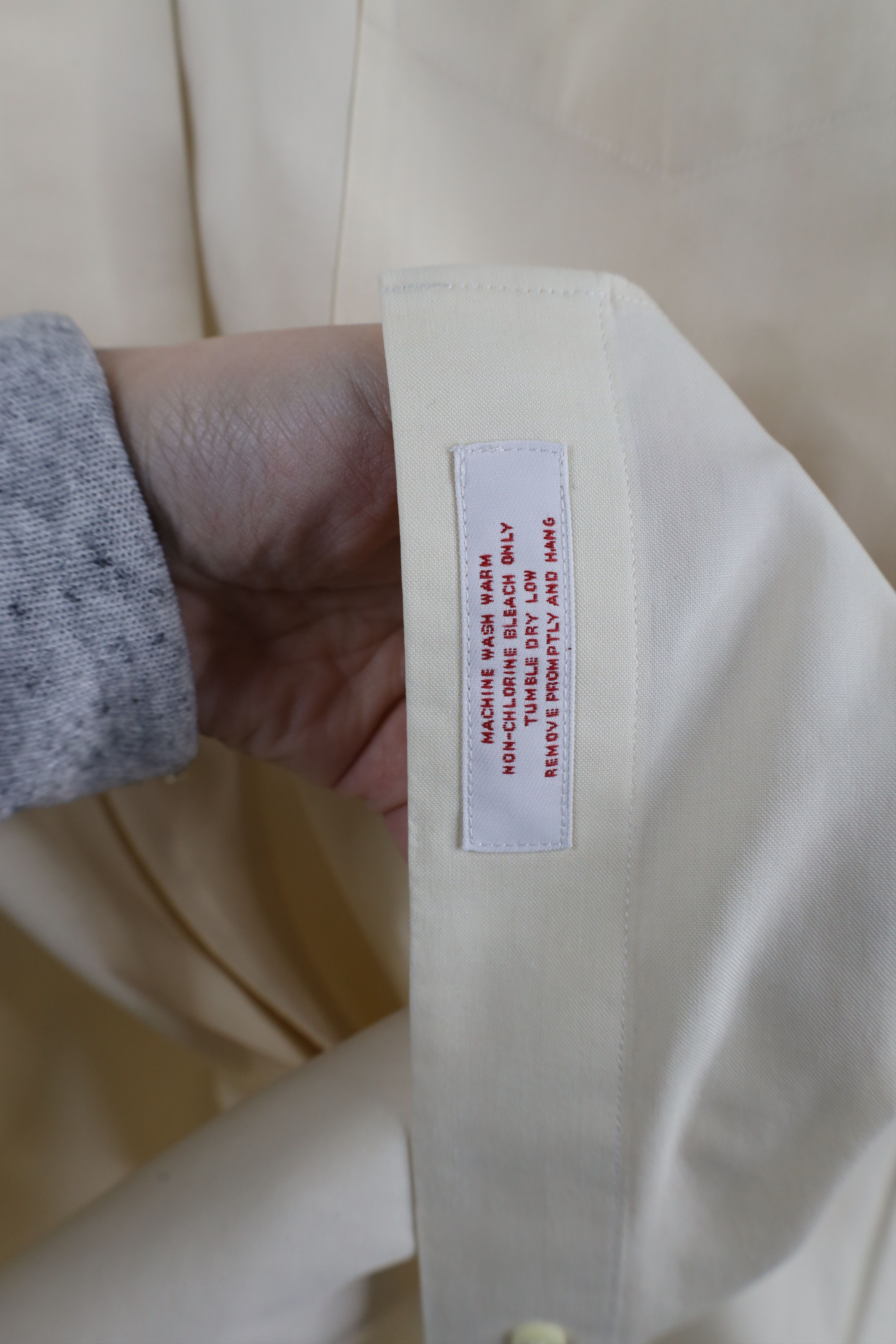 Brooks Brothers × Vintage Vintage 90s Brooks Brothers Cotton Button Down Shirt Beige Size US M / EU 48-50 / 2 - 11 Thumbnail