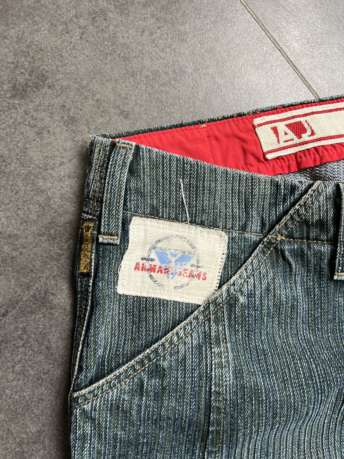 Emporio Armani × Hysteric Glamour × If Six Was Nine Archive flared Armani jeans baggy y2k if six was nine style Size US 33 - 7 Thumbnail