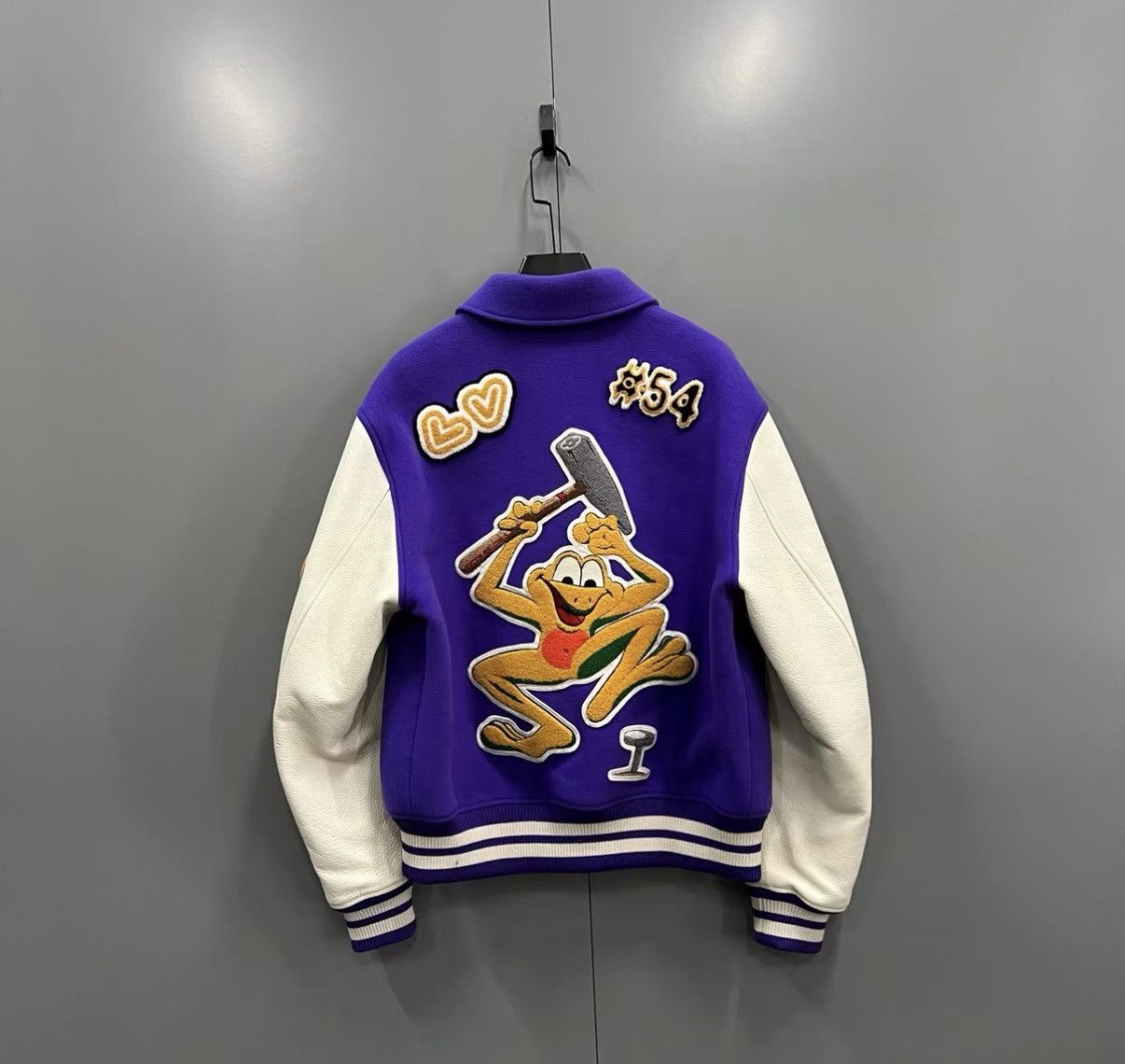 Louis Vuitton Louis Vuitton Color-block Spliced Letter Baseball Jacket J41 Size US M / EU 48-50 / 2 - 2 Thumbnail