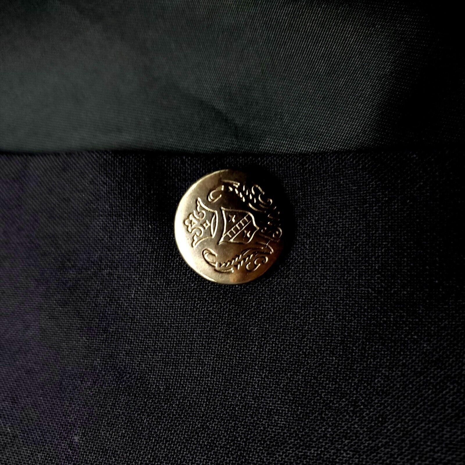 Hart Schaffner Marx Hart Schaffner Marx 1887 Wool 2 Silver Button Blazer 40R Bla Size 40R - 12 Thumbnail