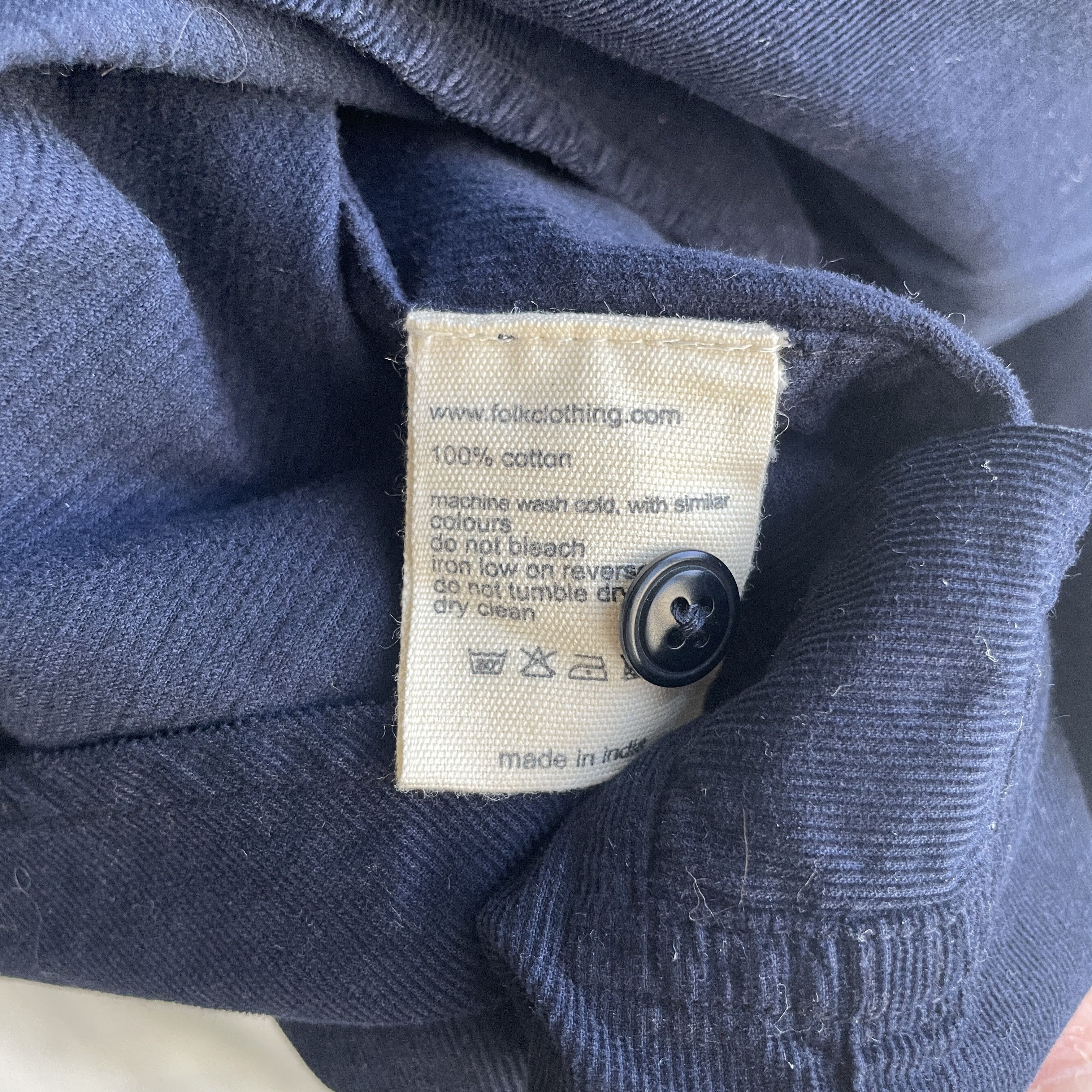 Folk Folk Micro Cord Navy Shirt Size 4 Size US L / EU 52-54 / 3 - 7 Thumbnail