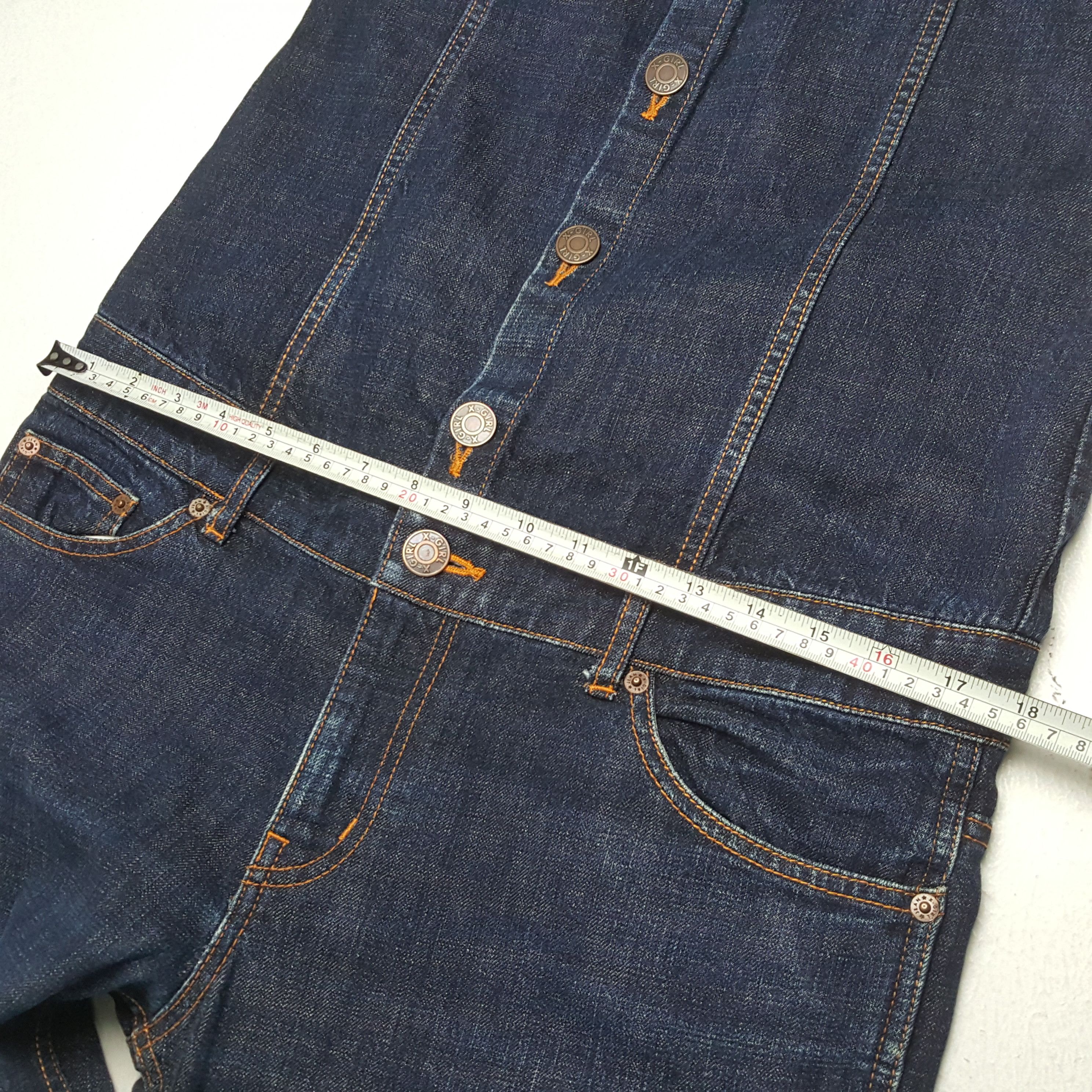 Vintage Vintage X-GIRL Japanese Fashion Brand Overall Blue Jeans Size 36" / US 14 / IT 50 - 9 Thumbnail