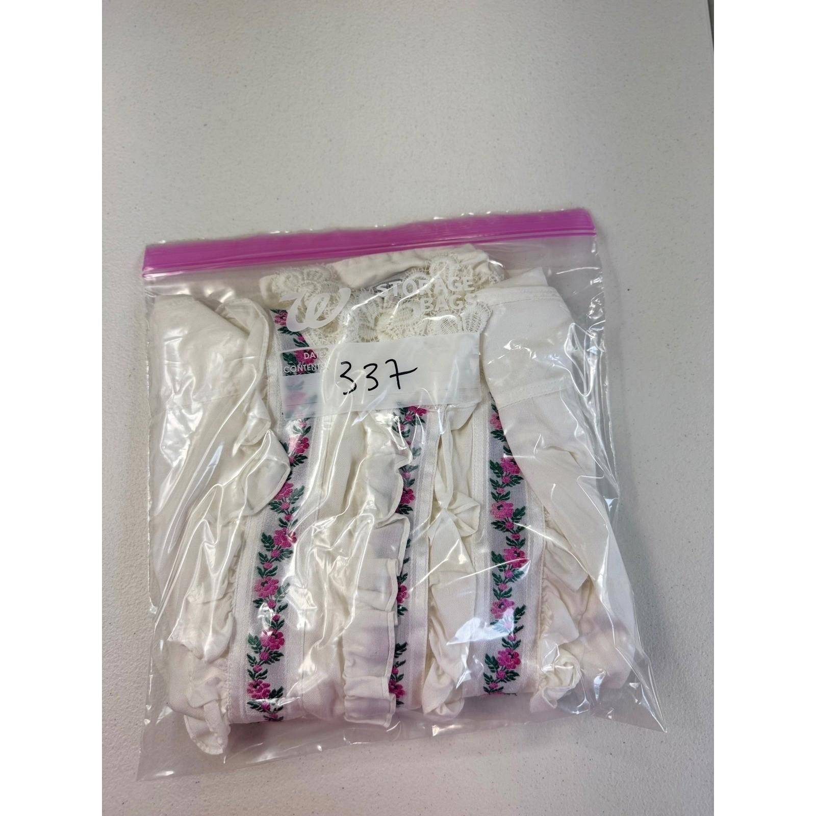 Other Seidensticker vtg Women White Lace Trim Embroidered 38 Size L / US 10 / IT 46 - 10 Thumbnail