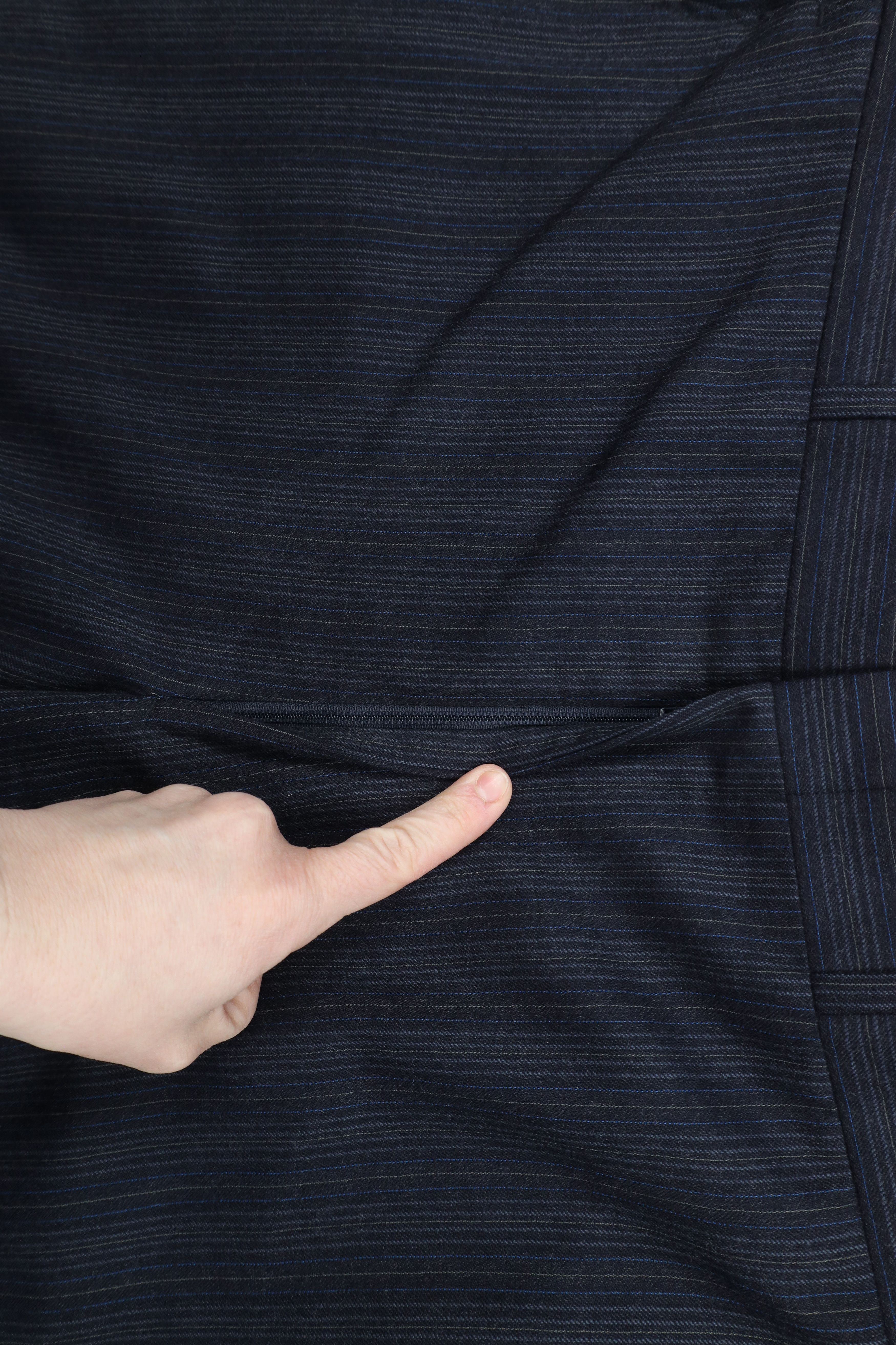 Vintage Vintage 70s Streetwear Wool Striped Bell Bottoms Chino Pants Size US 40 / EU 56 - 6 Thumbnail