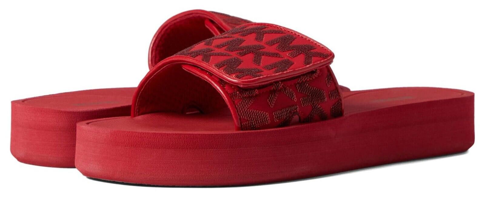 Michael Kors Michael Kors Platform Slides Scuba Red Flip Flop 7 w/o Box Size US 7 / IT 37 - 6 Thumbnail