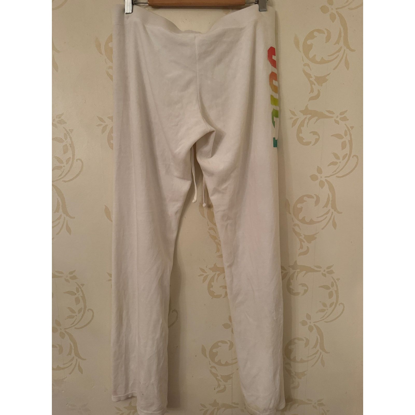 Juicy Couture Vintage Juicy Couture White Velour Pants Ladies Large Size 34" / US 12 / IT 48 - 2 Thumbnail
