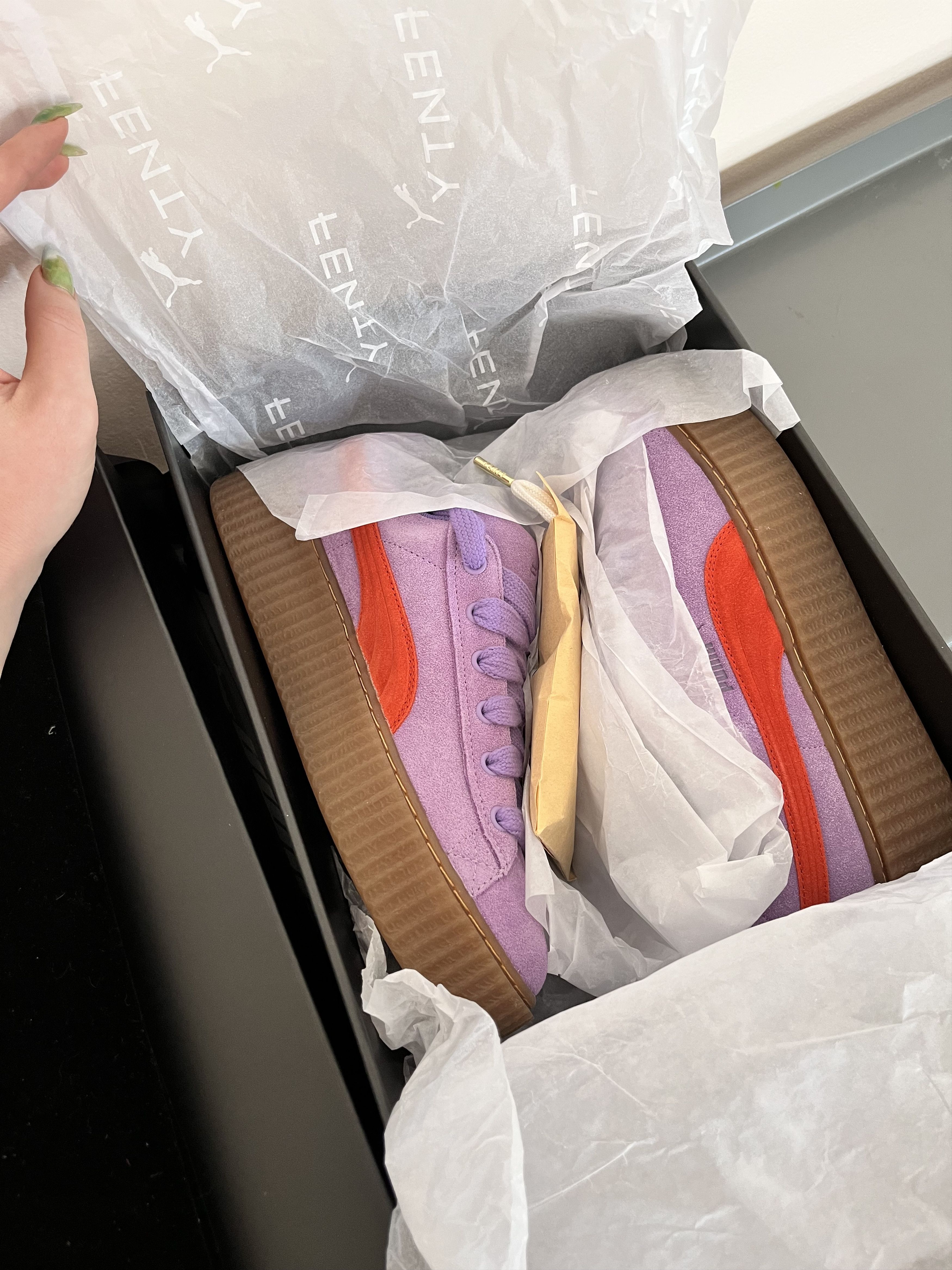 Fenty × Puma Creeper Phatty Suede Sneakers Size US 7.5 / EU 40-41 - 1 Thumbnail