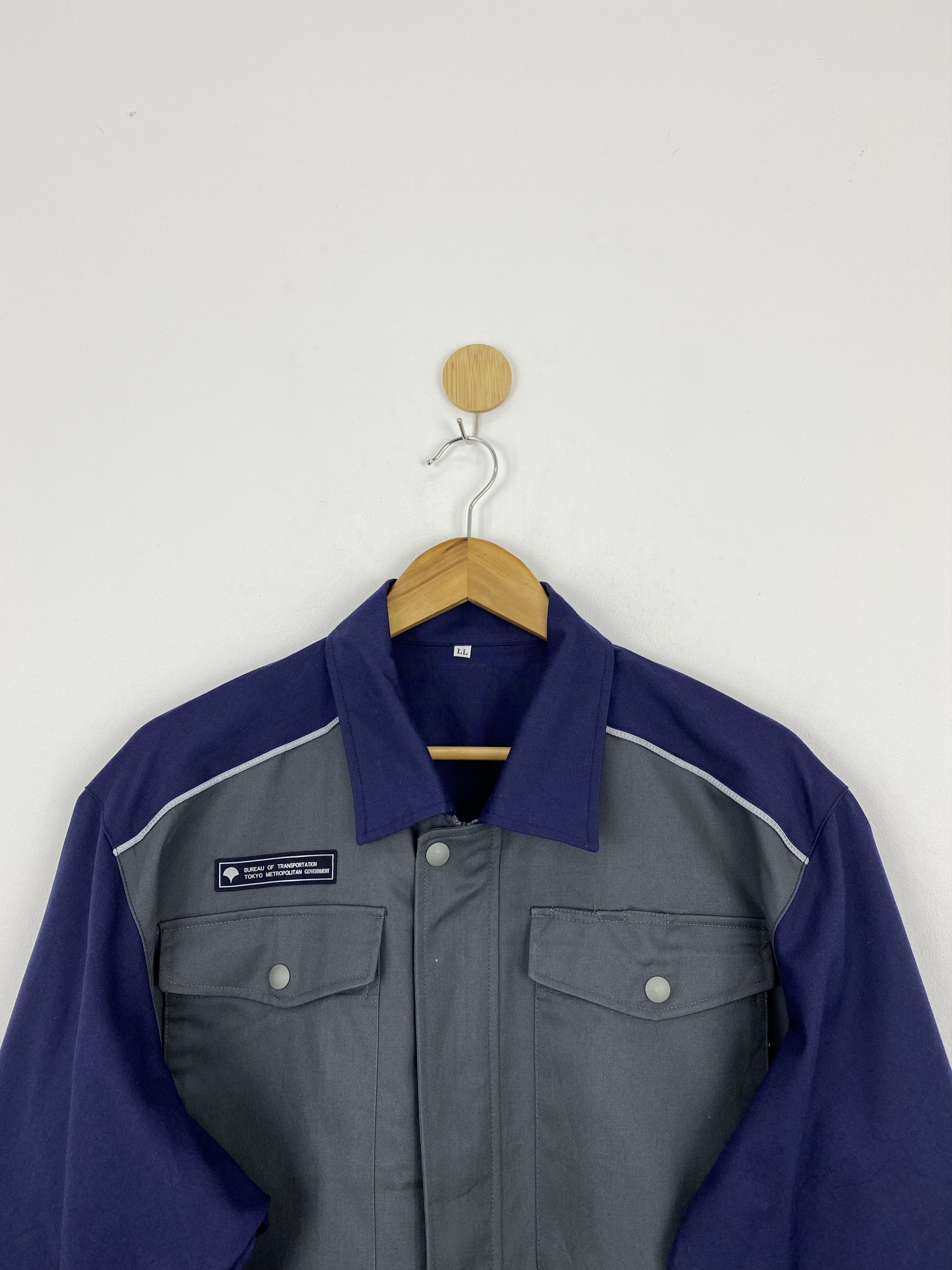 Japanese Brand Vintage Japanese Brand Worker Denim Jacket J1778 Size US XL / EU 56 / 4 - 3 Thumbnail