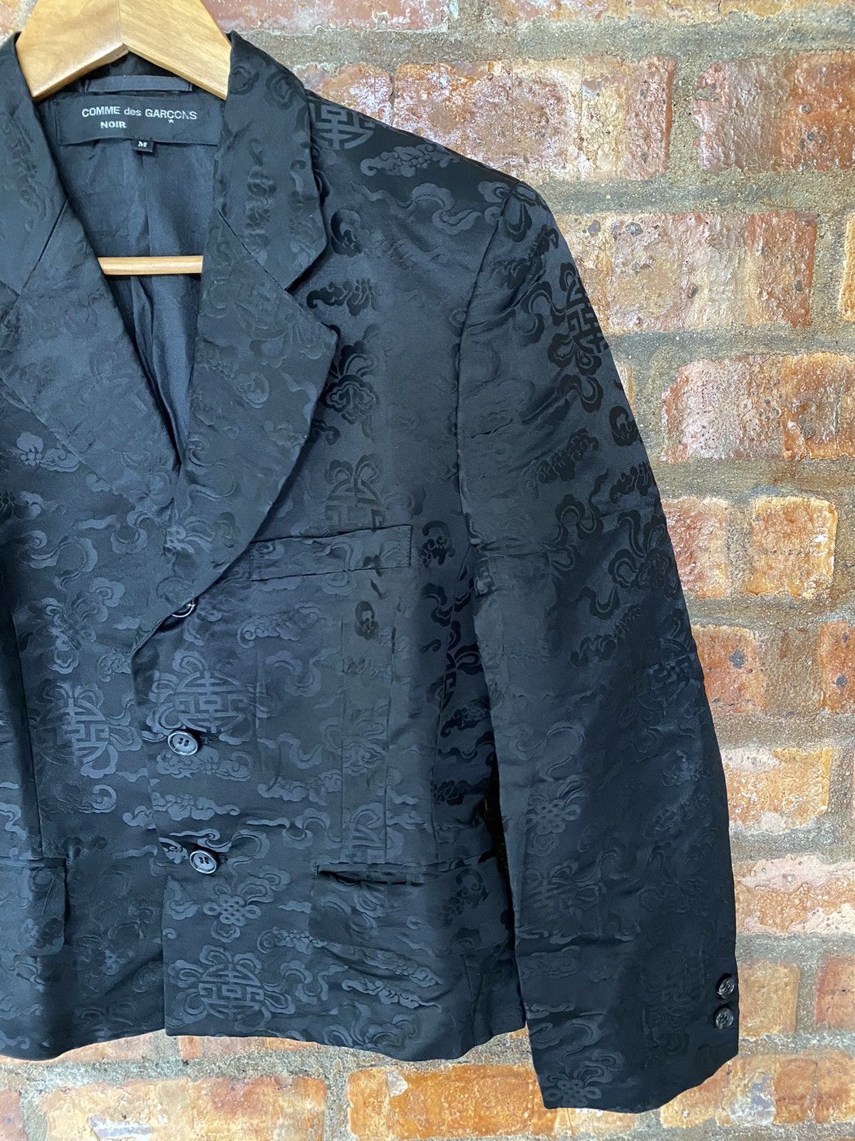 Comme des Garcons SS1991 SILK CDG NOIR chinese manuscript hologram symbol Size M / US 6-8 / IT 42-44 - 4 Thumbnail