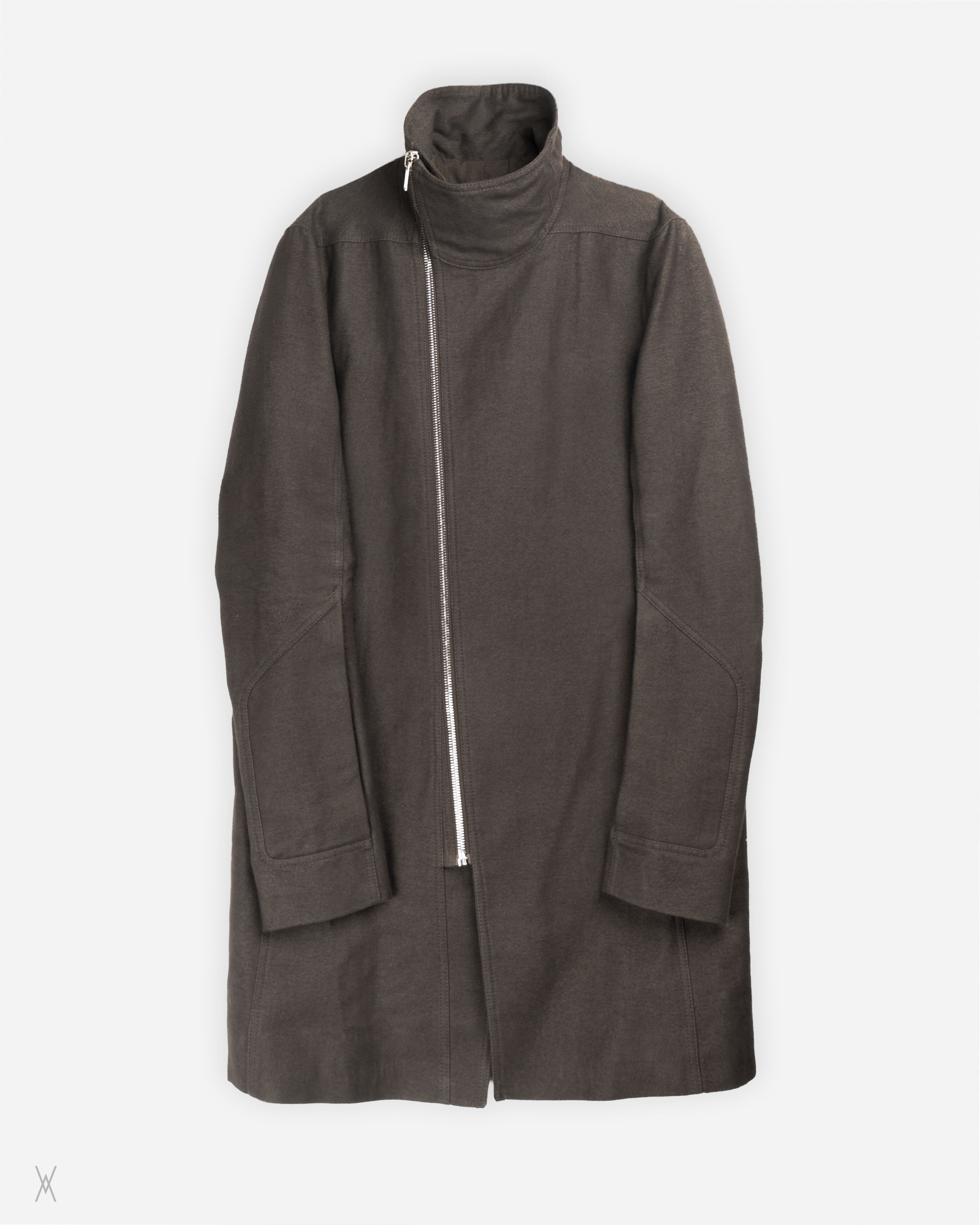 Rick Owens Rick Owens FW18 “Sisyphus” Funnel-Neck Coat Size US M / EU 48-50 / 2 - 1 Thumbnail