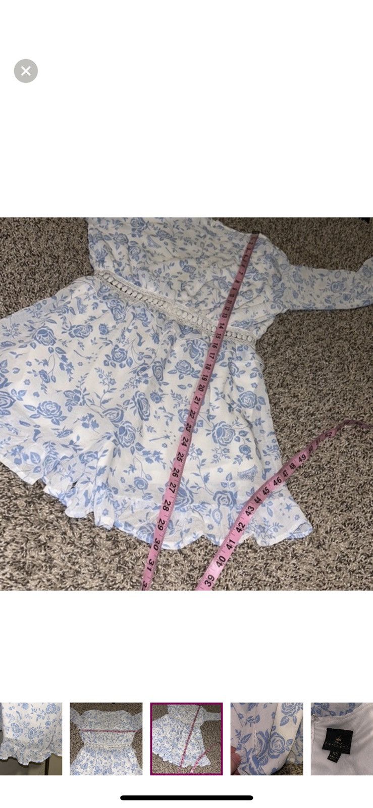 Disney Disney princess XS floral crochet waist romper Size 26" / US 2 / IT 38 - 8 Thumbnail