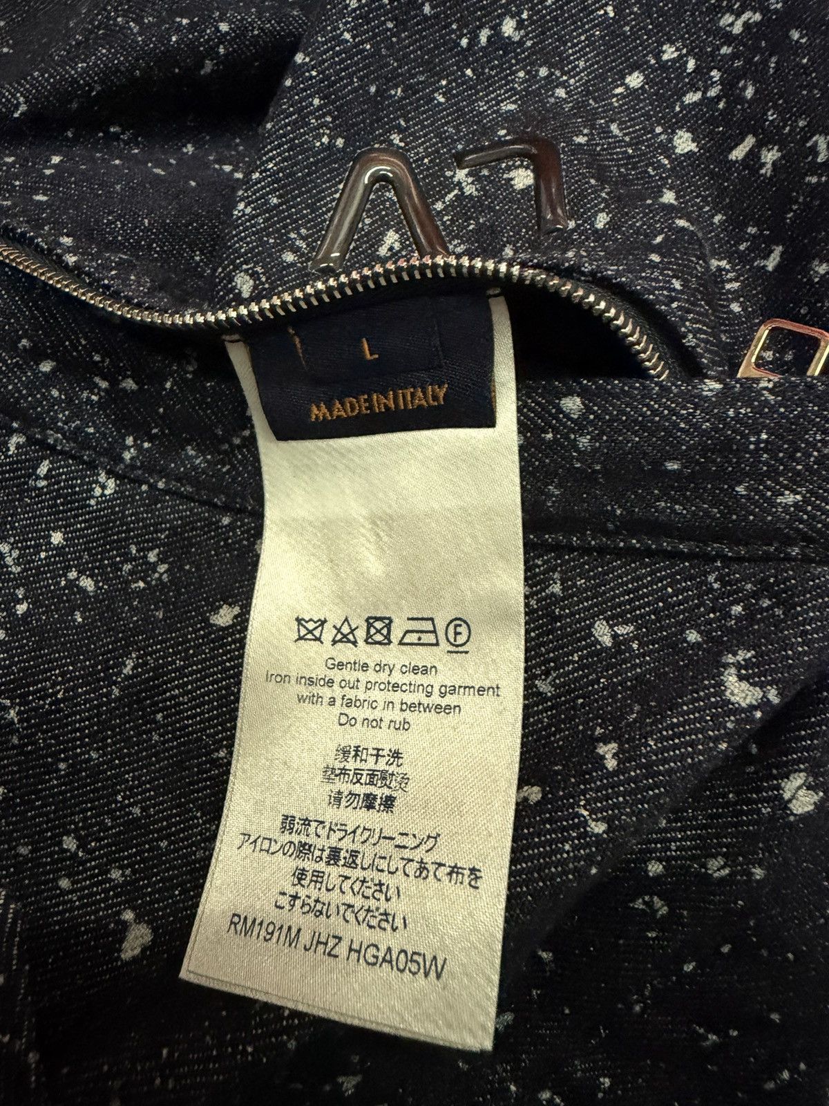 Louis Vuitton LOUIS VUITTON SPECKLED DENIM JACKET Size US L / EU 52-54 / 3 - 6 Thumbnail