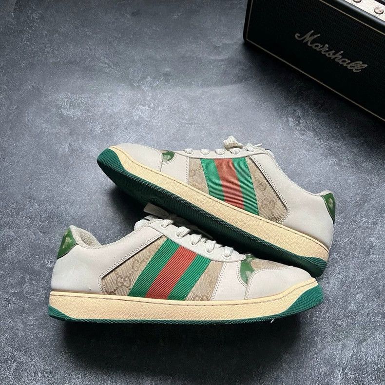Gucci Gucci Printed Sneaker with Vintage Effect-2506 Size US 7 / EU 40 - 4 Thumbnail