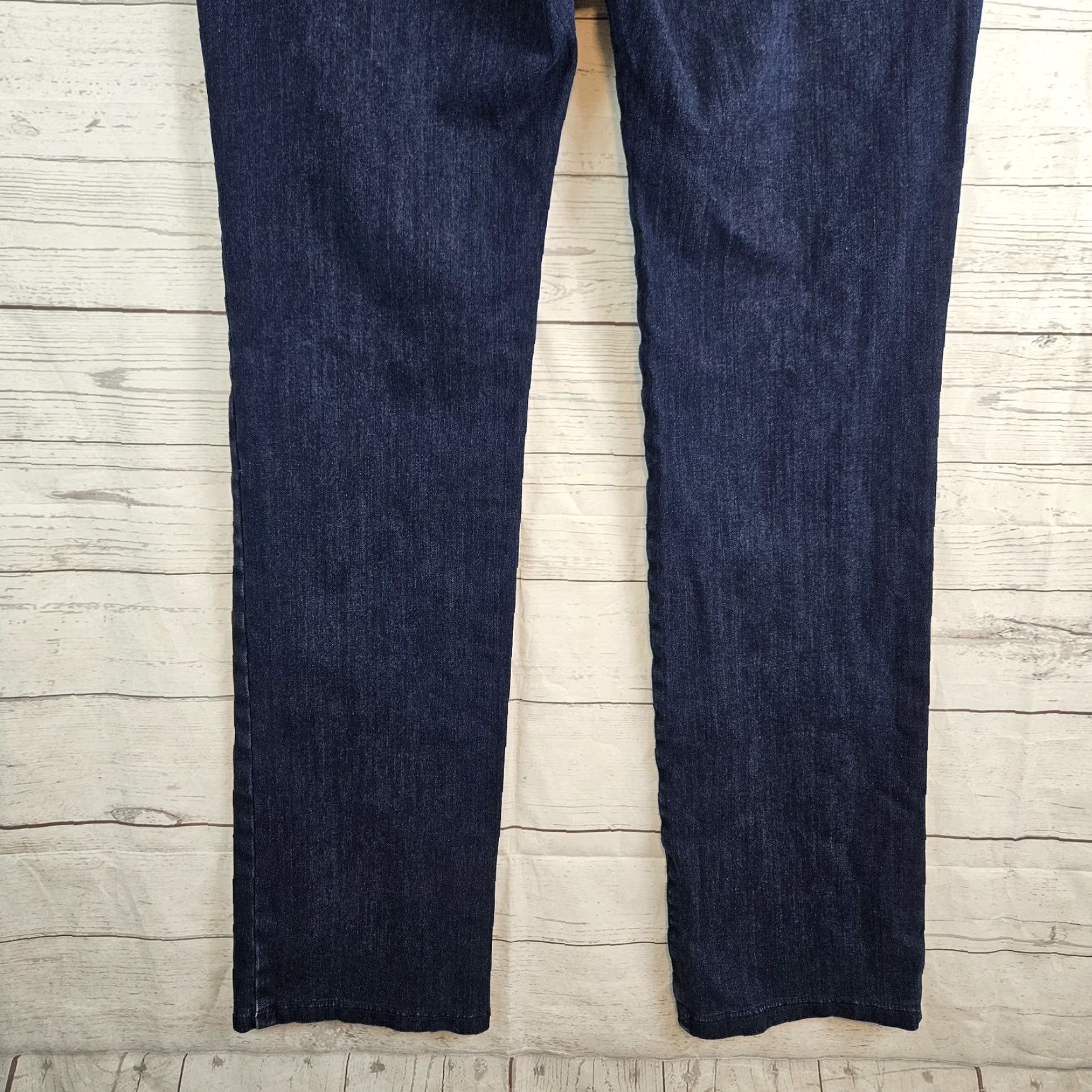 Vintage Betabrand Womens Jeans Straight Pull On XL Blue High Rise T Size 40" / US 18 - 5 Thumbnail