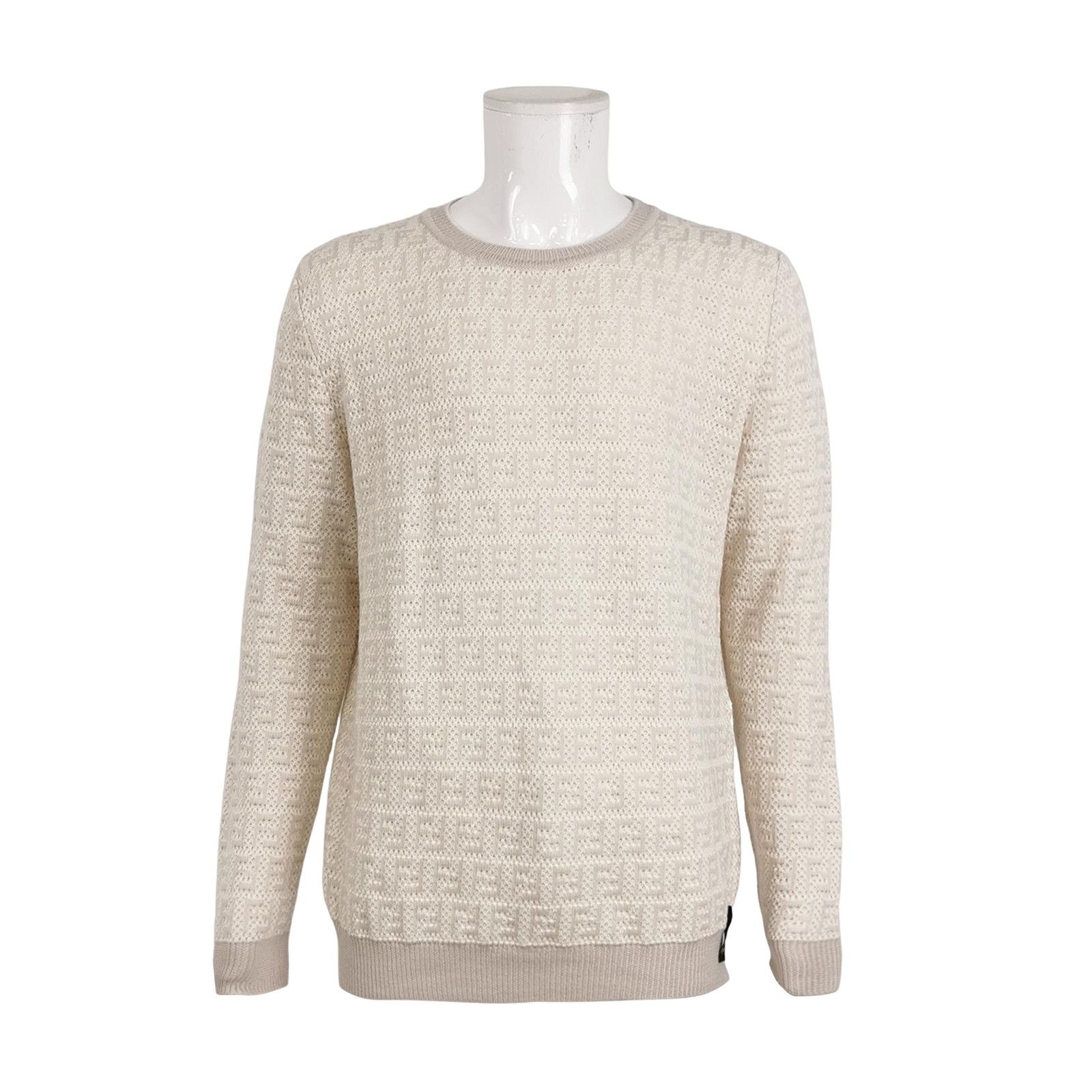 Fendi Fendi Zucca Monogram Knit Sweater Size 54 Size US L / EU 52-54 / 3 - 1 Thumbnail