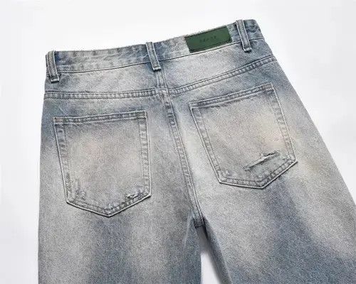 Jean Men's street style washed dirty ripped jeans Size US 32 / EU 48 - 5 Thumbnail