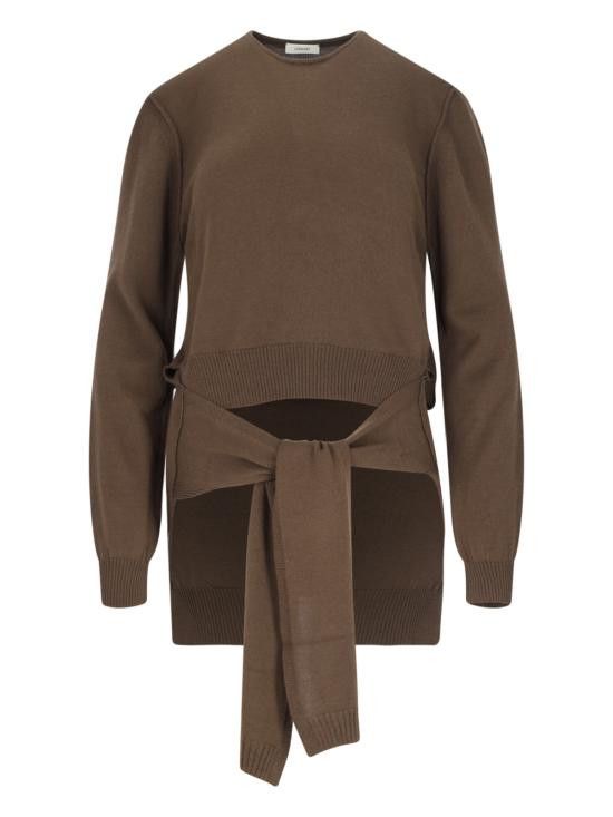 Lemaire LEMAIRE Women Sweater TO1250 LK087 BR451 Brown Size L / US 10 / IT 46 - 1 Thumbnail