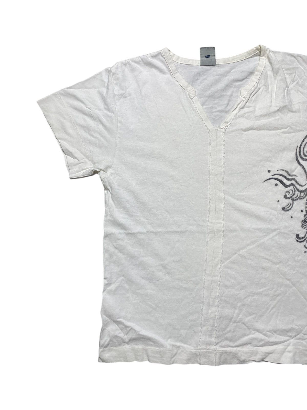 PPFM VINTAGE PPFM WHITE TSHIRT FISH DRAGON GRAPHIC Size US S / EU 44-46 / 1 - 5 Thumbnail