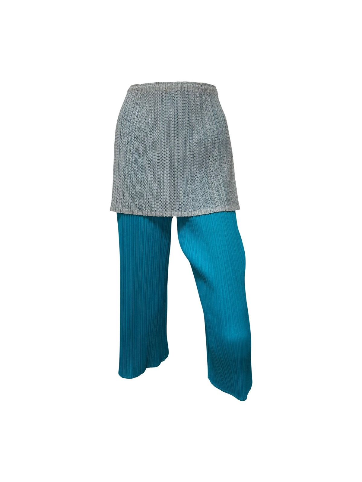 Pleats Please Issey Miyake PLEATS PLEASE Knee-Length Pleated Pants with Attached Skirt Size 26" / US 2 / IT 38 - 1 Thumbnail