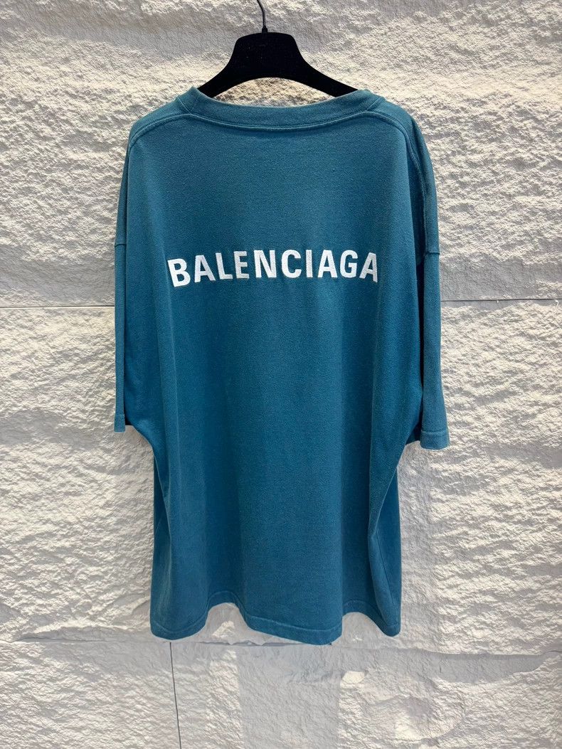 Balenciaga Balenciaga Embroidered classic logo short sleeves before a Size US XL / EU 56 / 4 - 4 Thumbnail