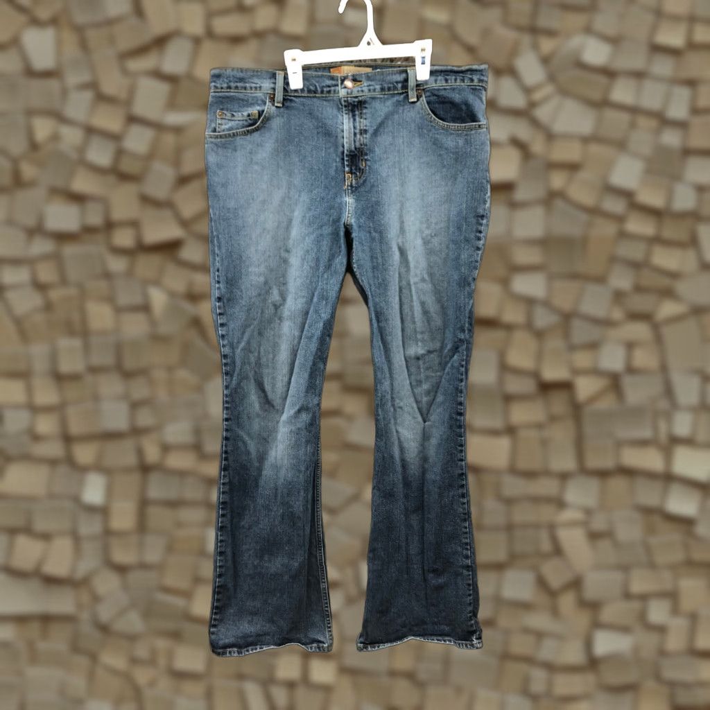 Old Navy Old Navy Jeans Plus Size 18 Womens Rise Dark Wash Blue Denim Bootcut Size 40" / US 18 - 1 Thumbnail