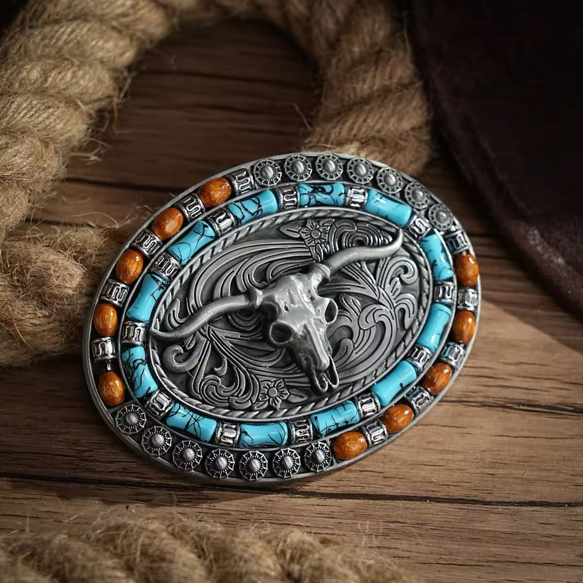 Japanese Brand × Vintage Western Belt Buckle Initial Vintage-Cowboy Rodeo Size ONE SIZE - 2 Thumbnail