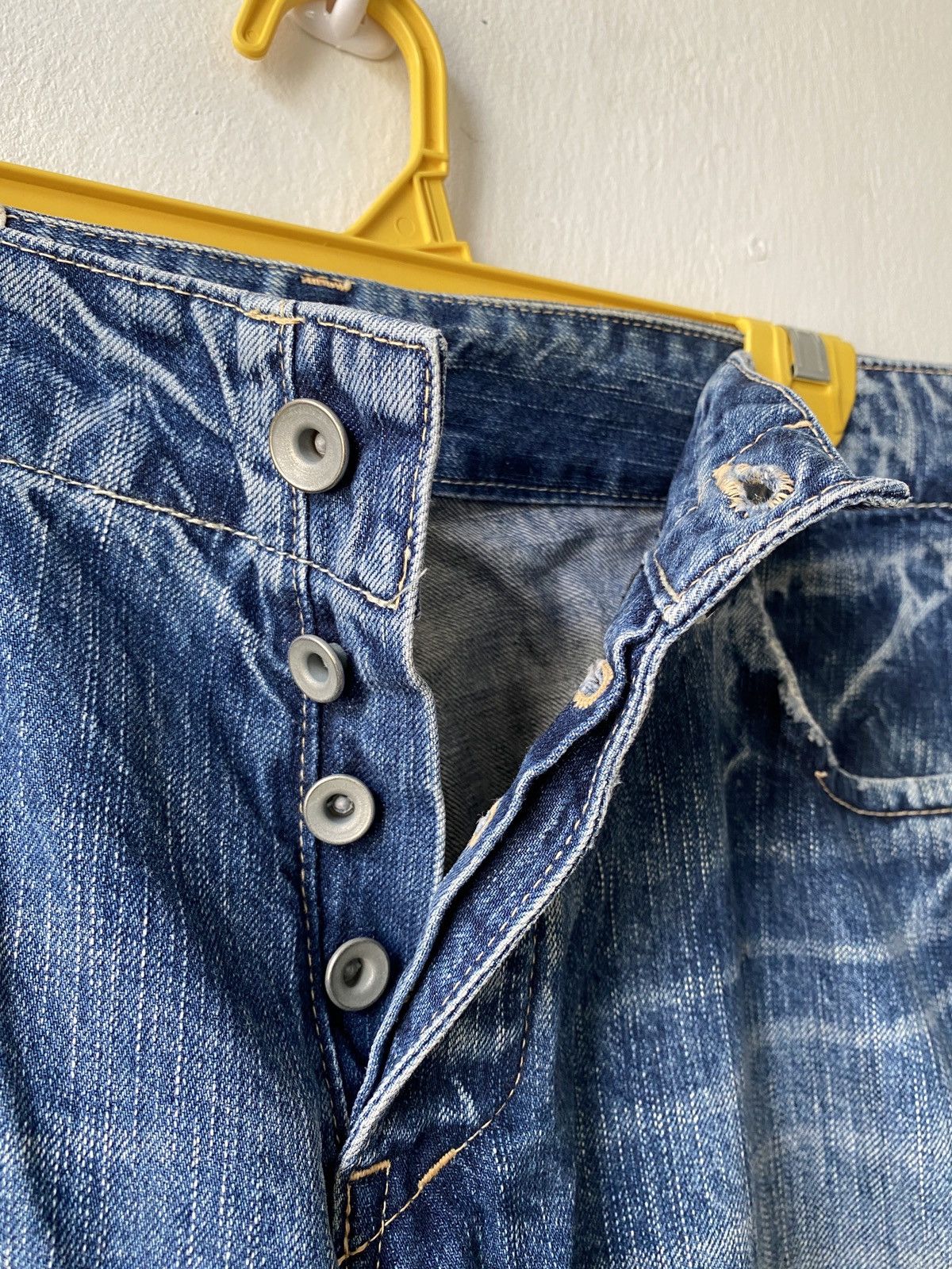 Japanese Brand John Bull Cargo Distressed Denim