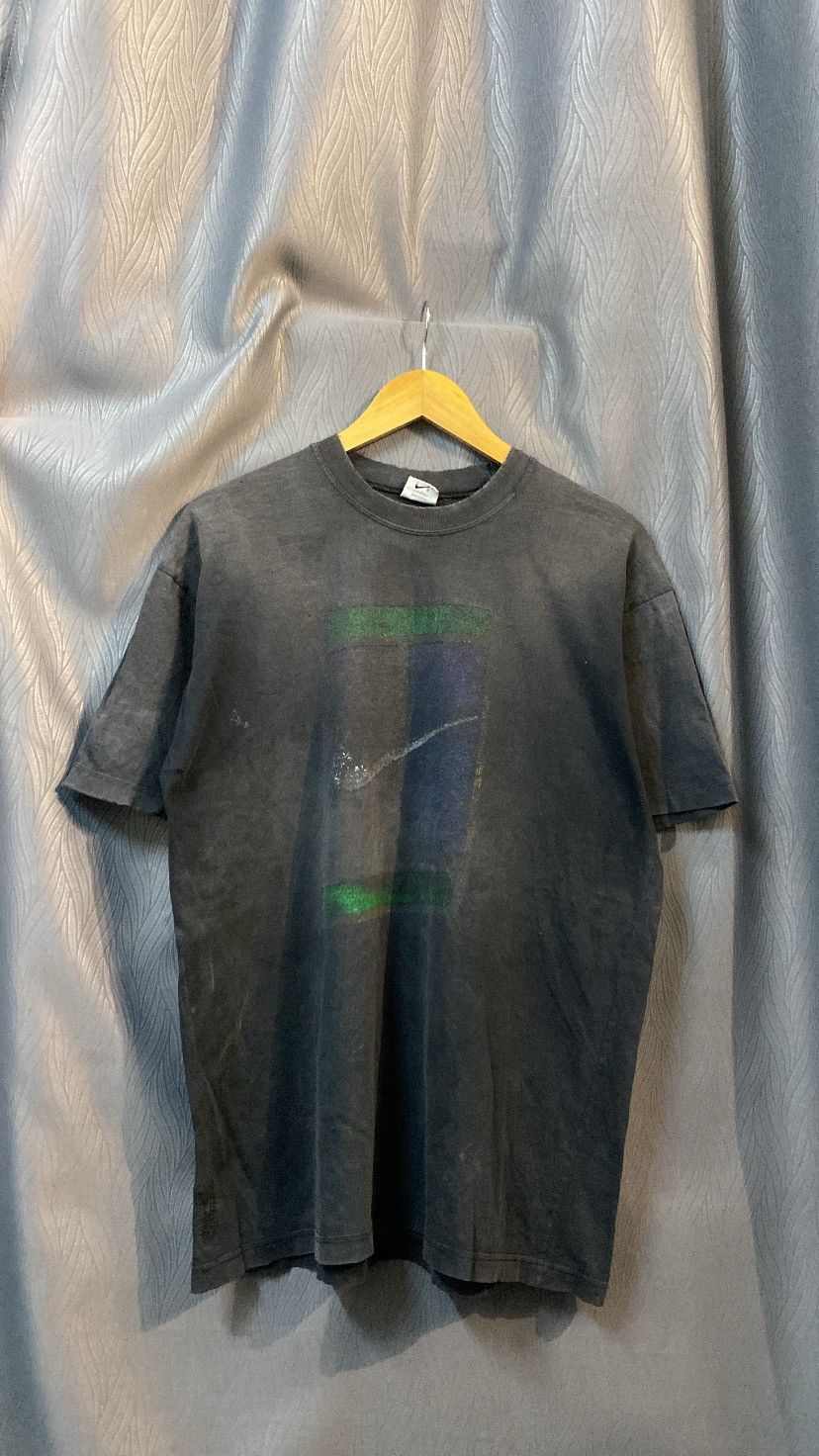 Nike ‼️NEED GONE‼️ Sick Distress Sunfaded Vintage Nike Court Black Size US L / EU 52-54 / 3 - 1 Thumbnail