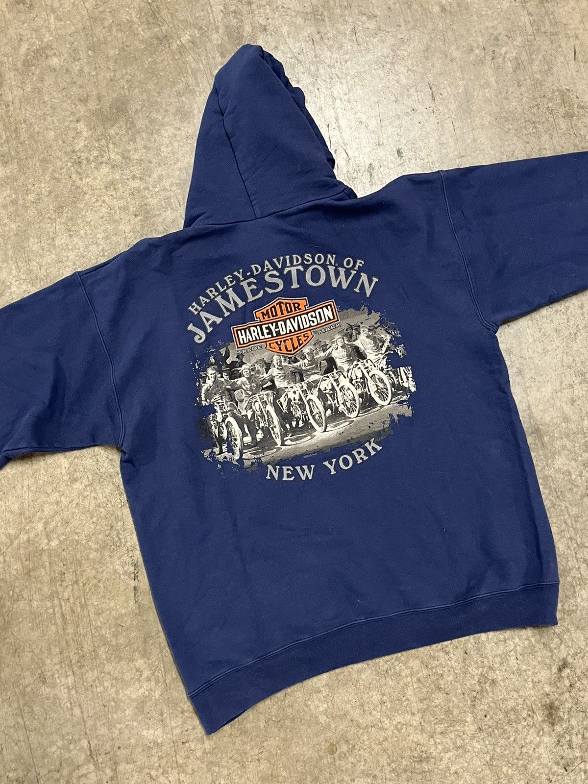 Harley Davidson Harley Davidson vintage y2k skull grunge hoodie skater hype Size US M / EU 48-50 / 2 - 7 Thumbnail