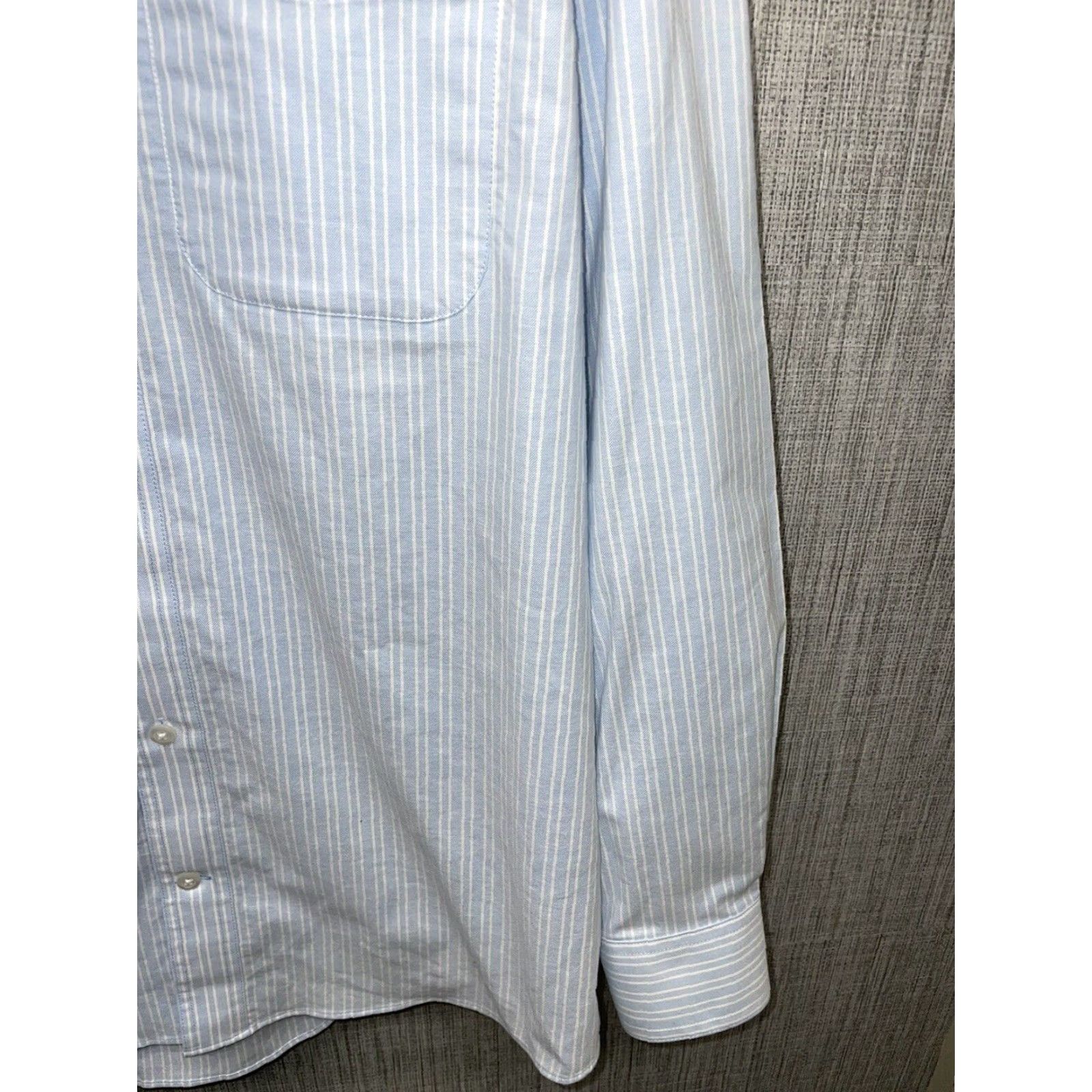Duluth Trading Company Duluth Trading Women's Shirt M Cotton Blend Blue Striped Button-Up Size M / US 6-8 / IT 42-44 - 4 Thumbnail