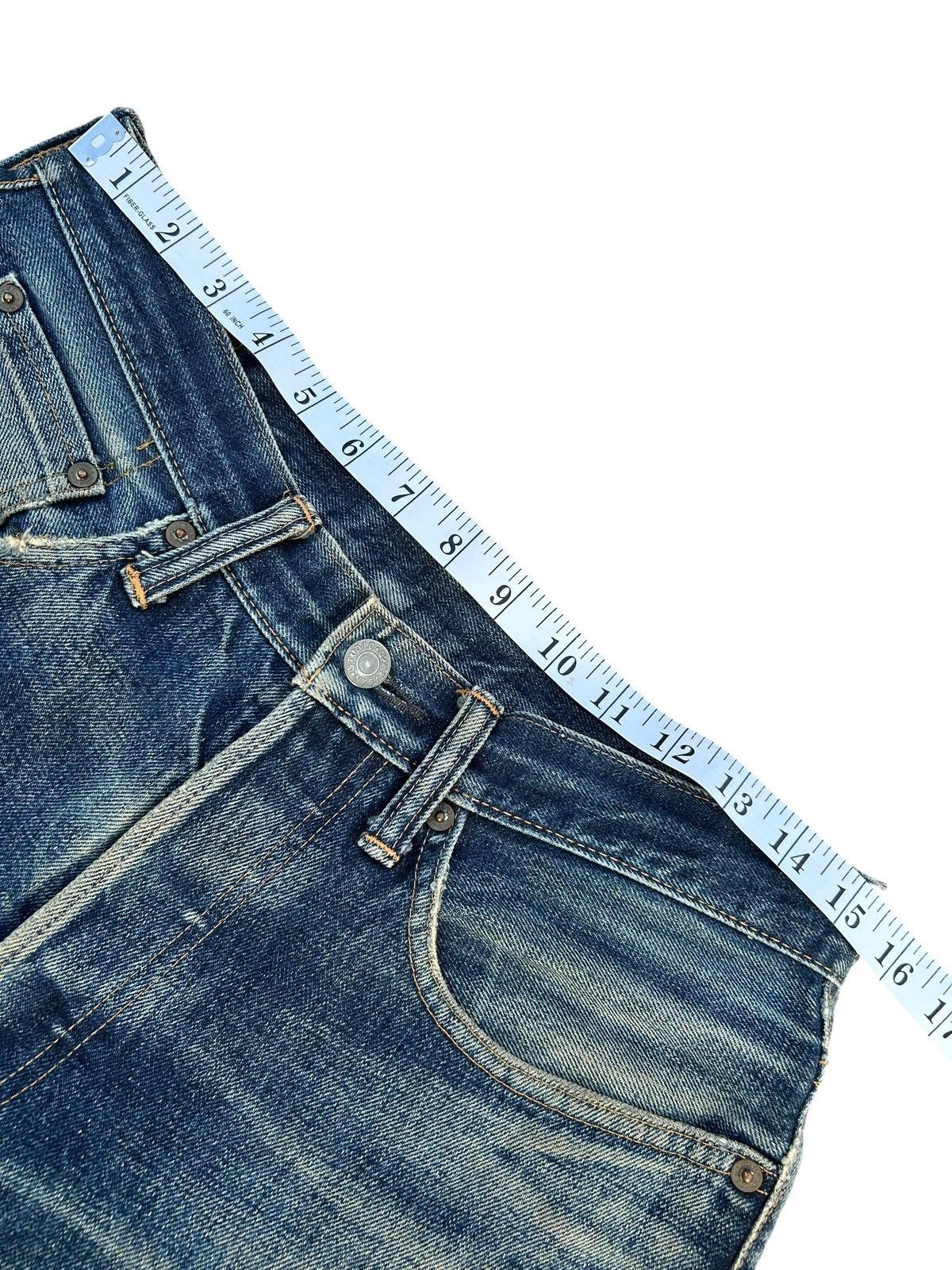 Kapital Thrashed Vintage Studio Dartisan Selvedge Denim Jeans Size US 31 - 19 Thumbnail