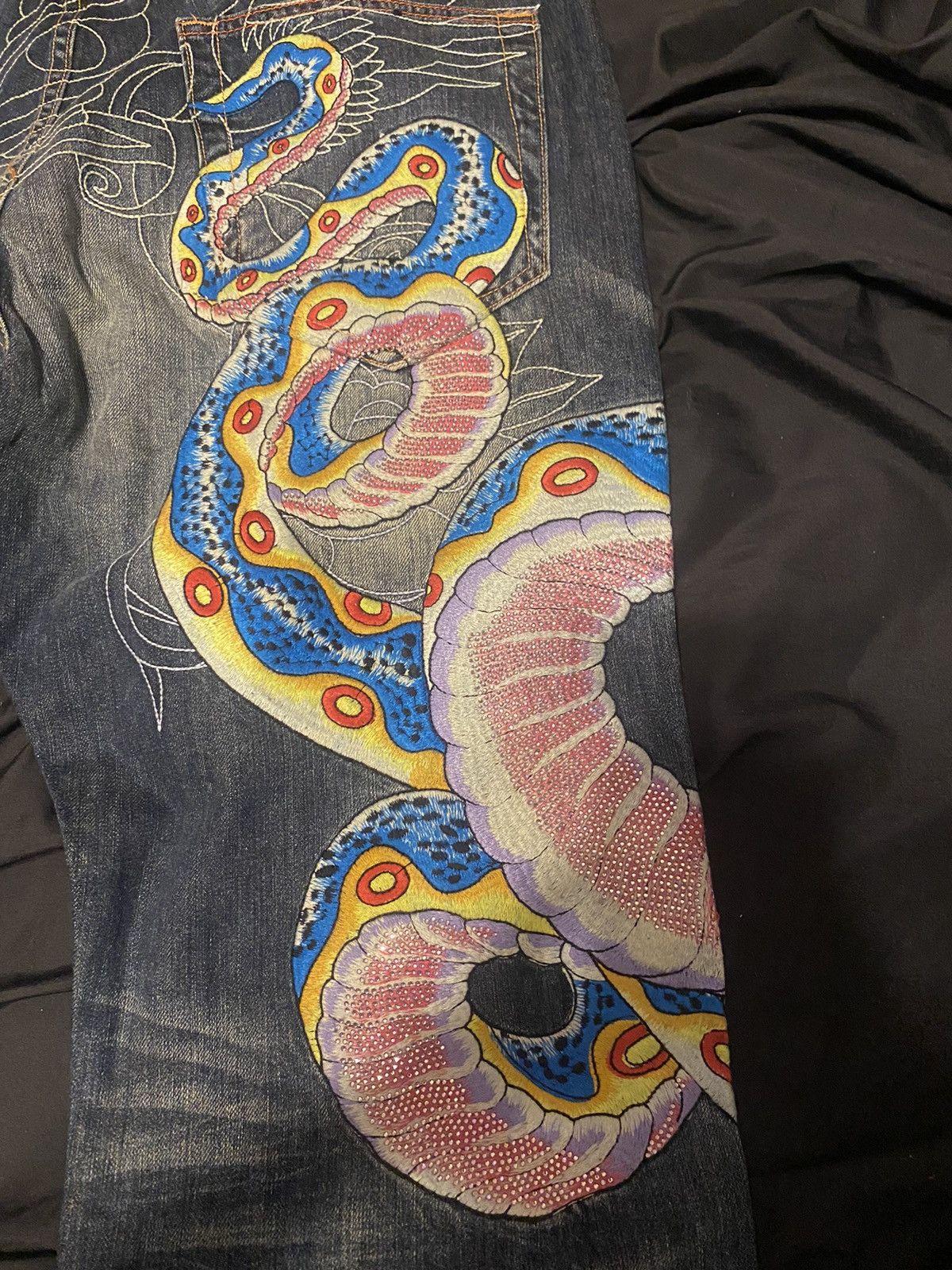 Christian Audigier Rare Christian Audigier snake jeans Size US 36 / EU 52 - 4 Thumbnail