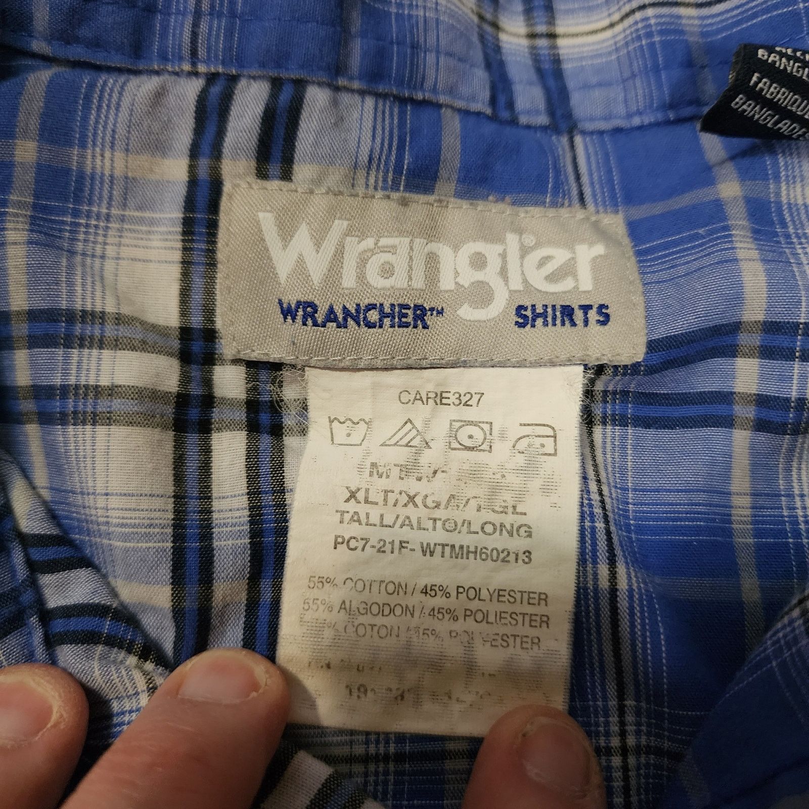 Wrangler Wrangler Wrancher light weight pearl snap size XLT 2241 Size US XL / EU 56 / 4 - 5 Thumbnail