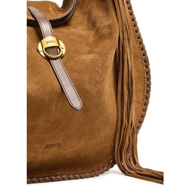 Isabel Marant Isabel Marant Oskan Soft Folk Brown Suede Shoulder Bag New A Size ONE SIZE - 5 Thumbnail