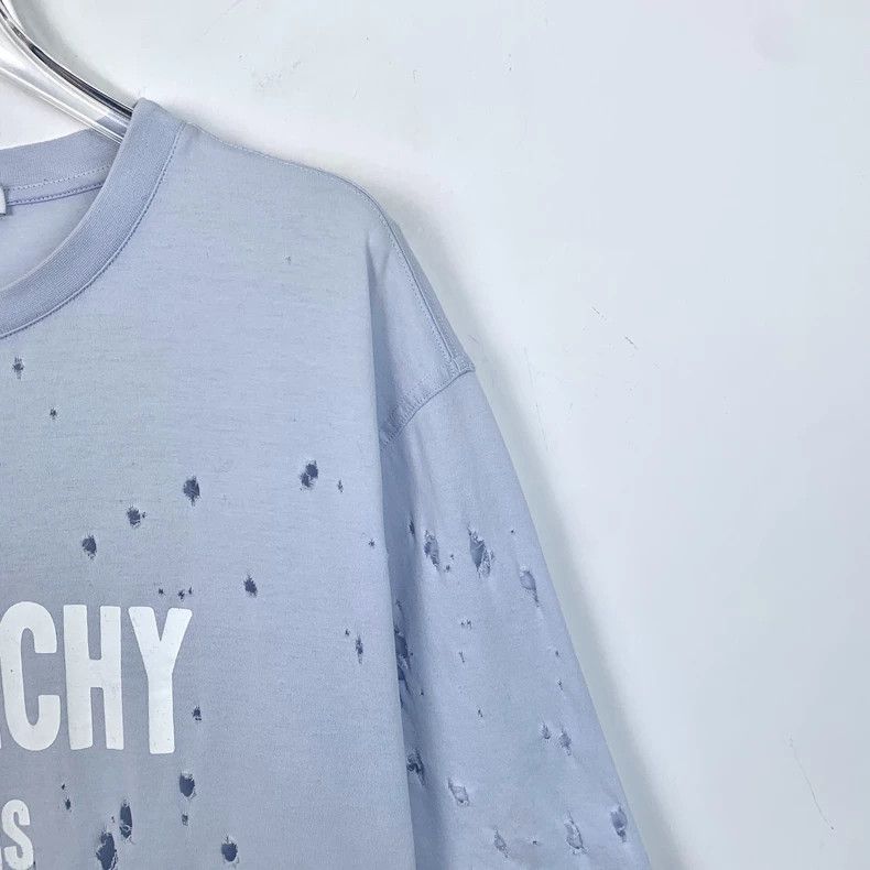 Givenchy Givenchy Light Blue Logo Letter Print T-Shirt Size US L / EU 52-54 / 3 - 3 Thumbnail