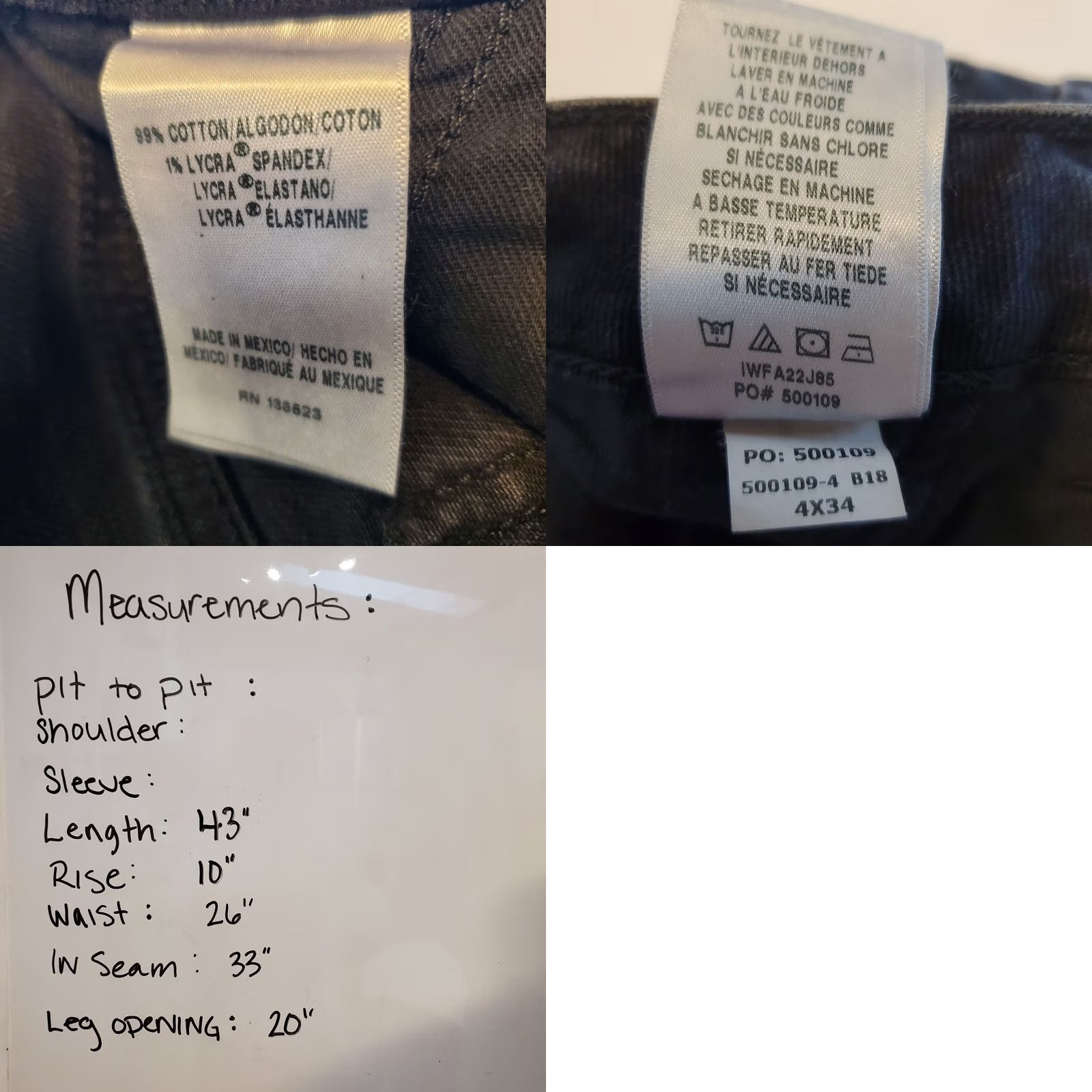 Vintage Idyllwind Jeans Womens 4 Black Rebel Flare Mid Rise Denim Western Miranda Lambert Size 27" / US 4 / IT 40 - 8 Thumbnail
