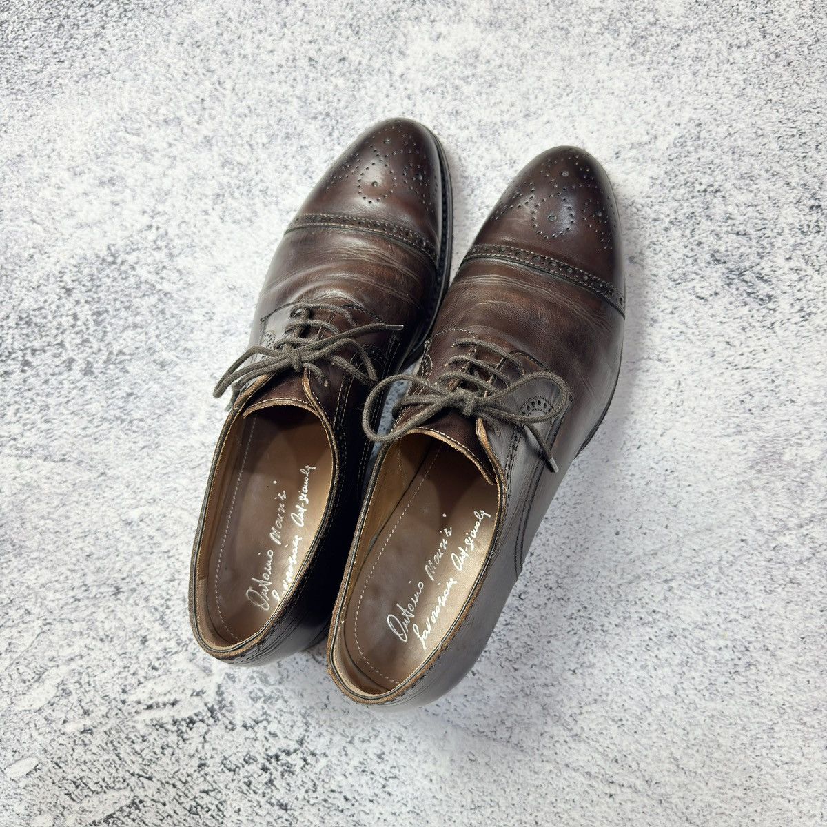 Antonio Maurizi × Handmade Antonio Maurizi Mens Derby Brogues Blake Rapid US9 UK8 EU42 Size US 9 / EU 42 - 17 Thumbnail