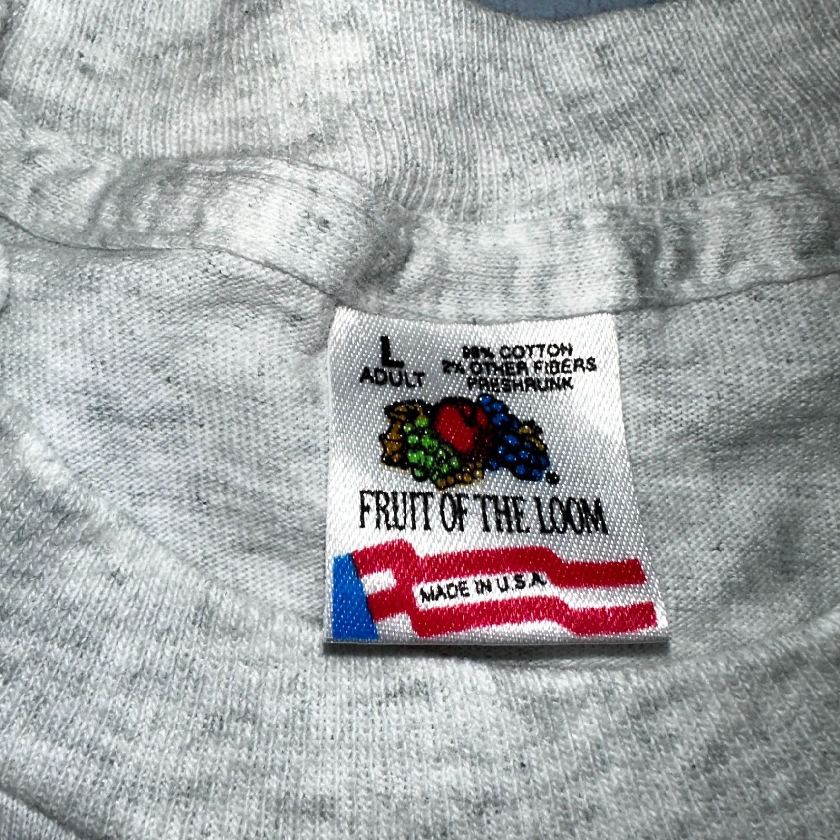 Fruit Of The Loom VINTAGE Oregon Trail 90s T Shirt Gray L Fruit of the Loom Mens Short Sleeve Crew Neck USA Sunset Rare Size US L / EU 52-54 / 3 - 5 Thumbnail