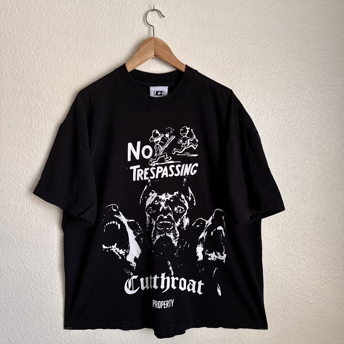Other Cut Throat No Trespassing T Shirt Size XL Black Size US XL / EU 56 / 4 - 1 Thumbnail