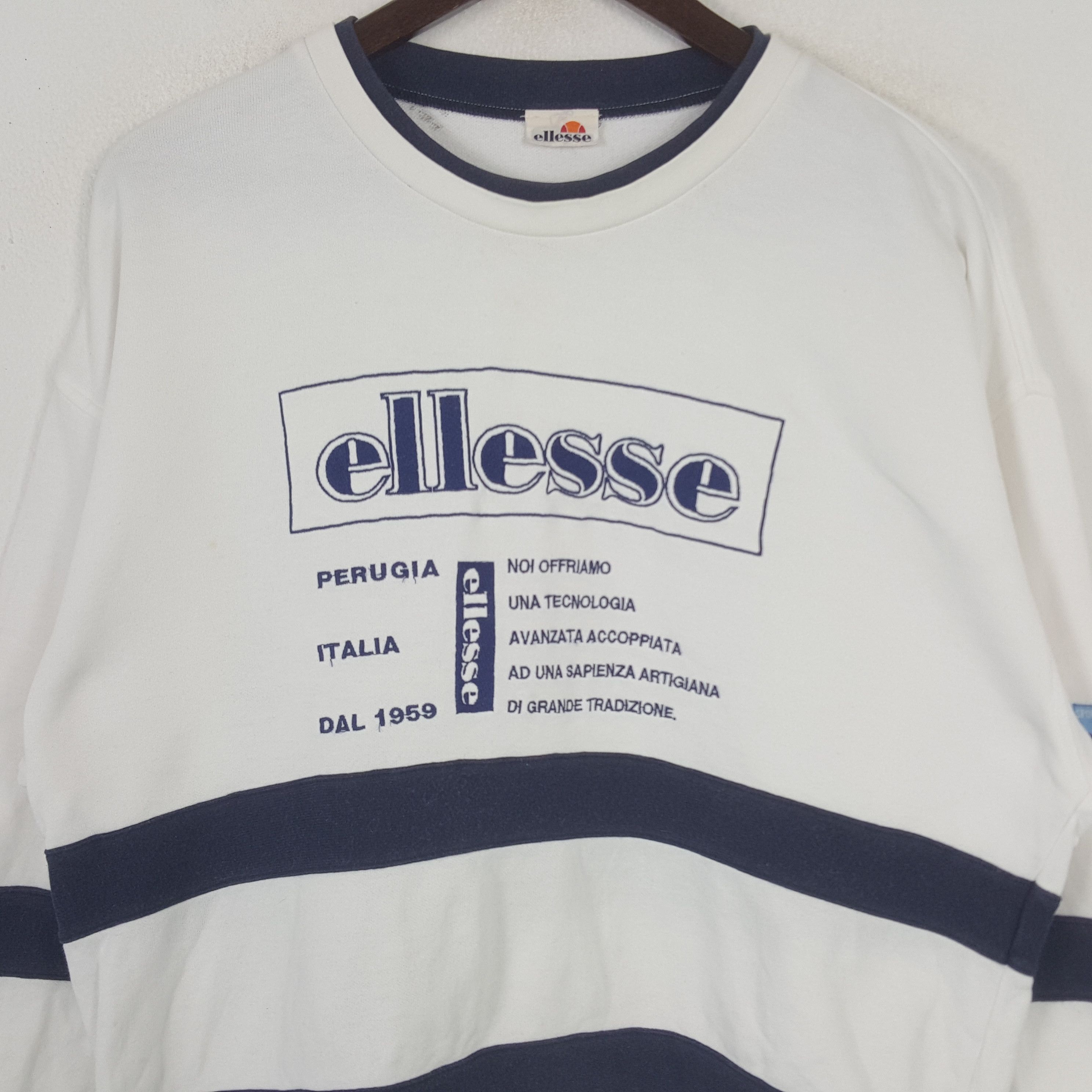 Ellesse × Vintage Vintage Ellesse Italia Sweatshirt Size US M / EU 48-50 / 2 - 2 Thumbnail